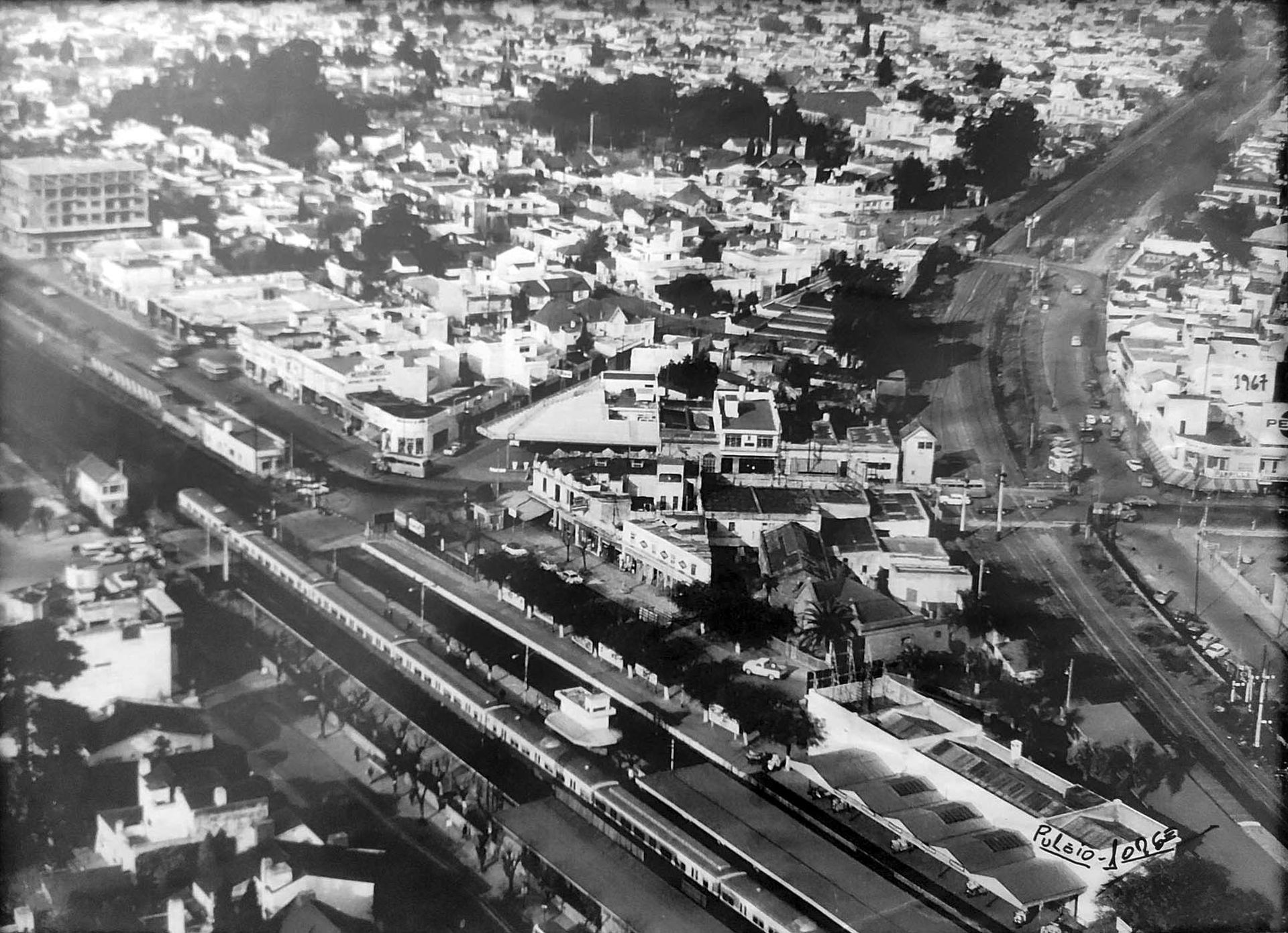 Aerial view of the curva de Haedo