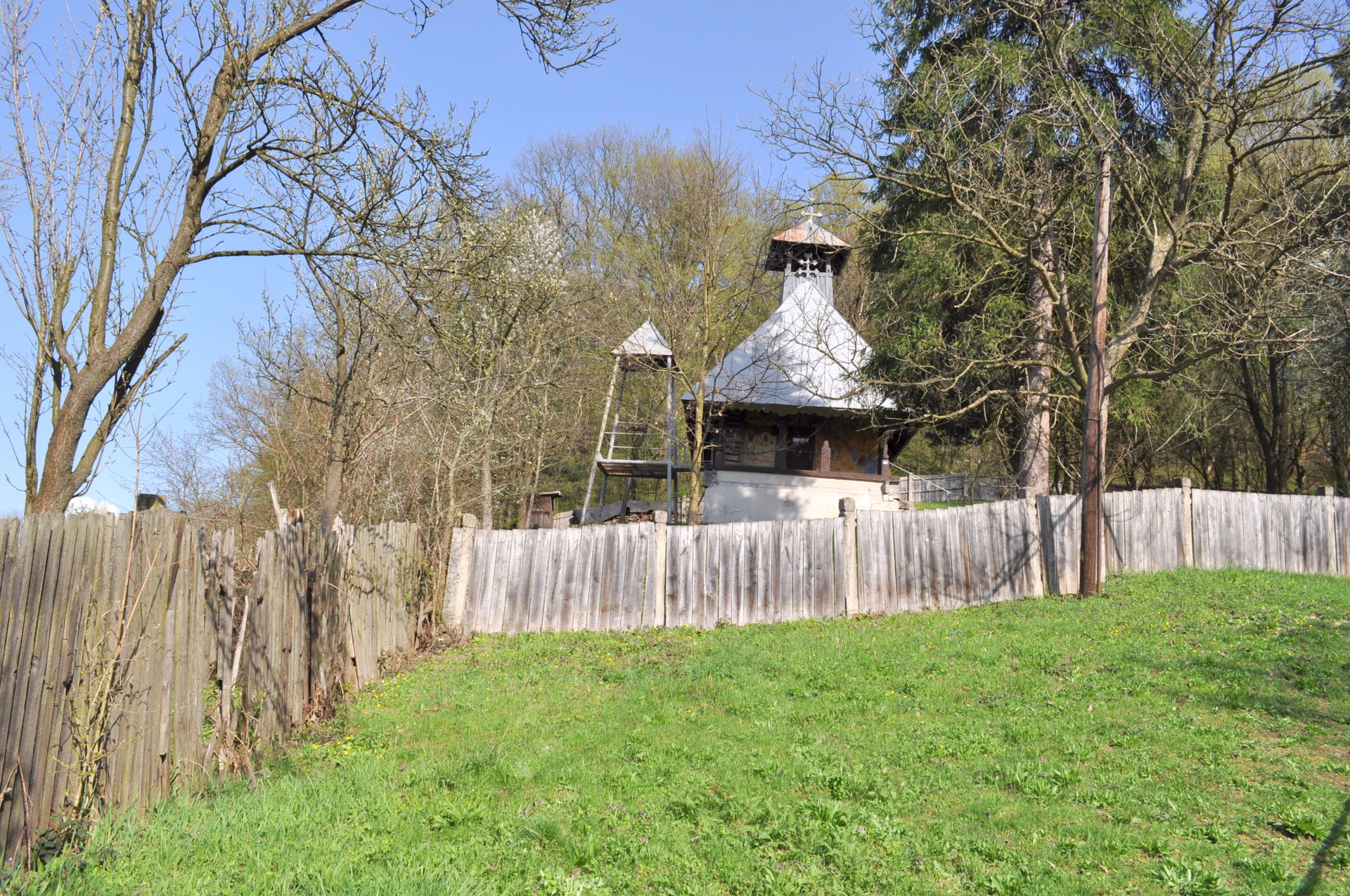 Wooden church in Cârbești, Gorj county, Romania