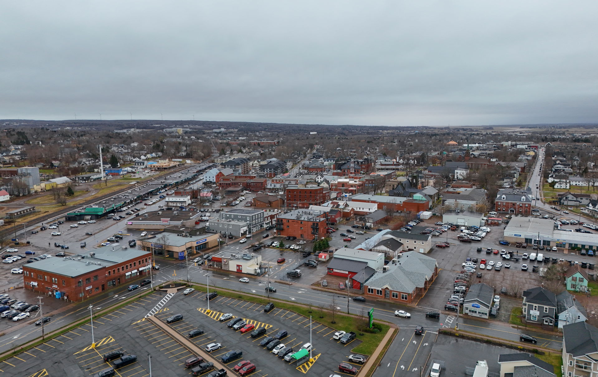 Aerial view of Truro, Nova Scotia