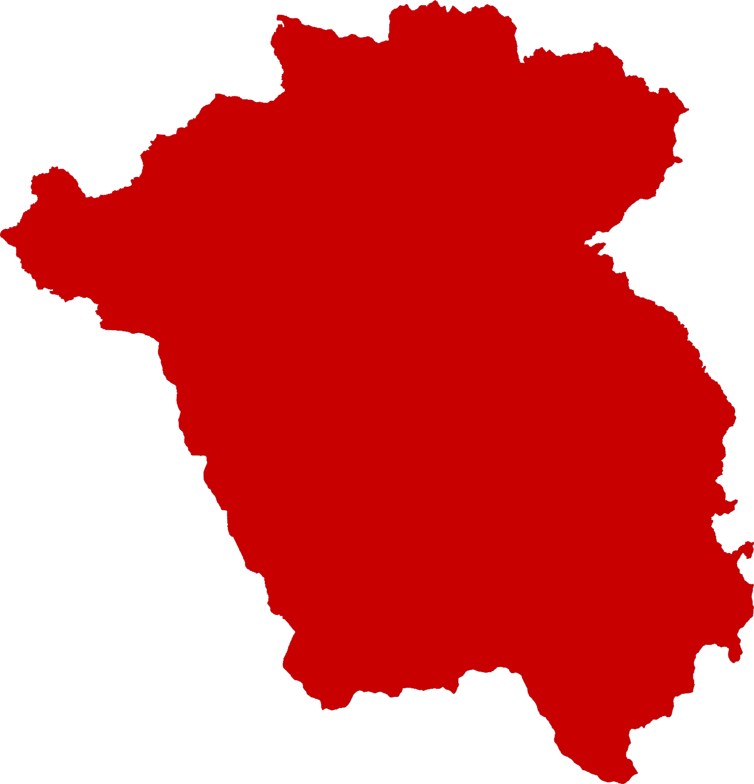 Visual representation of the territory of Ivanjica