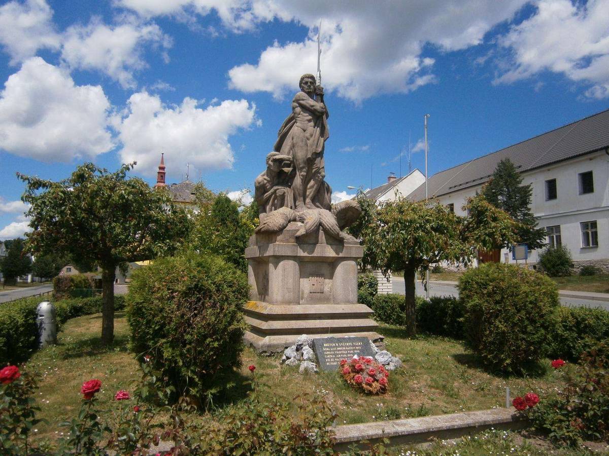 War memorial in Třeština in Šumperk District – entry no. 11559.