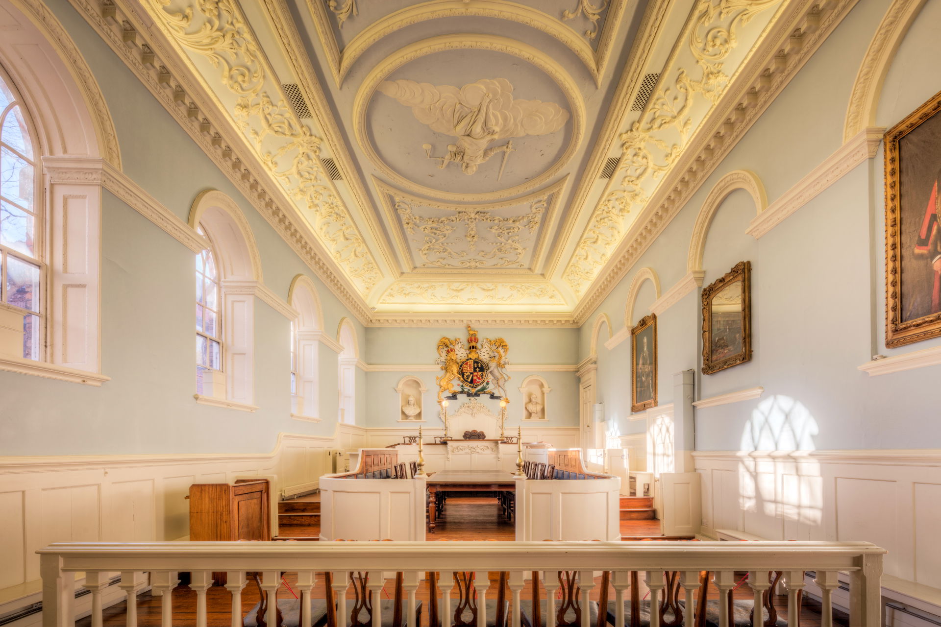 Here is an hdr photograph taken from the courtroom inside Bever…
