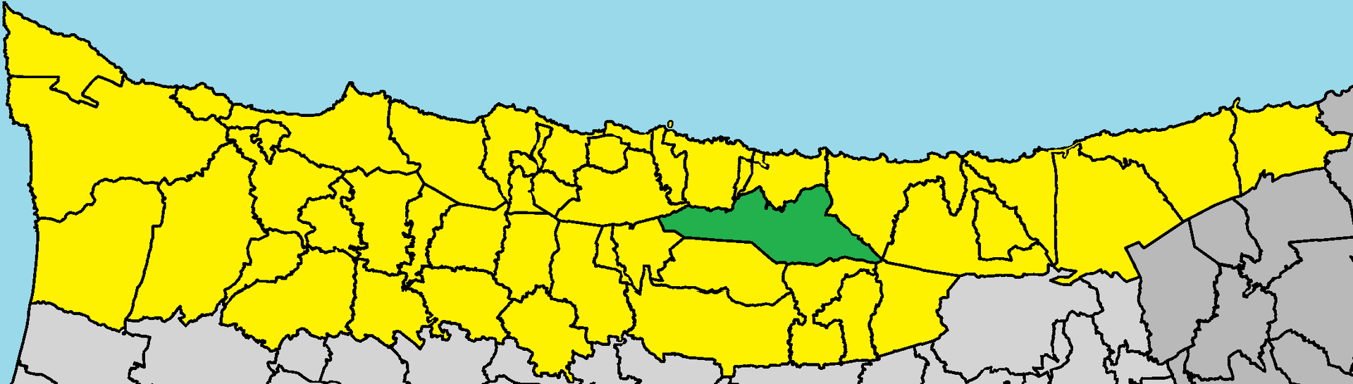 Belapais in Kyrenia District (de jure).