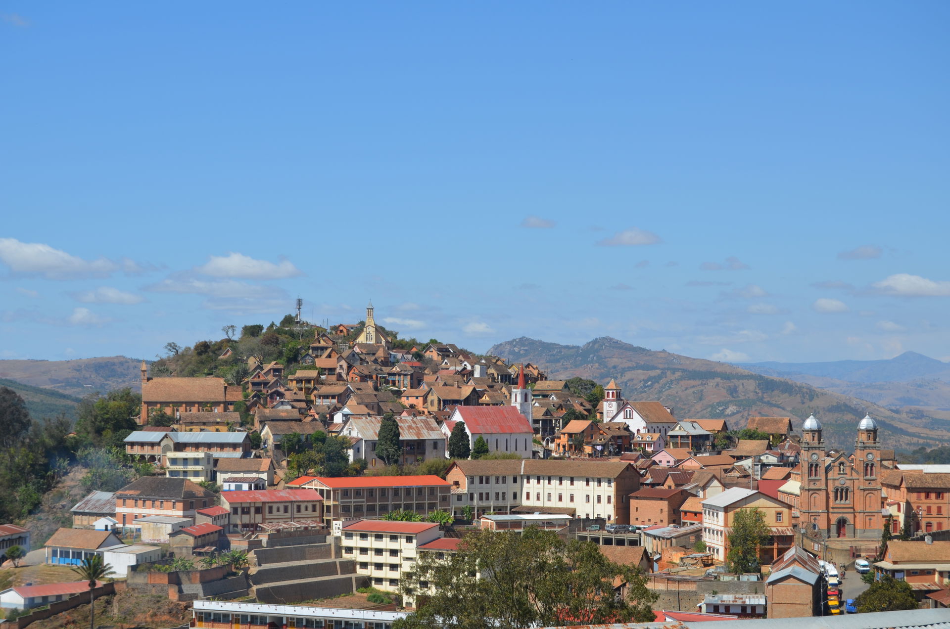 Global view of the city of Fianarantsoa.