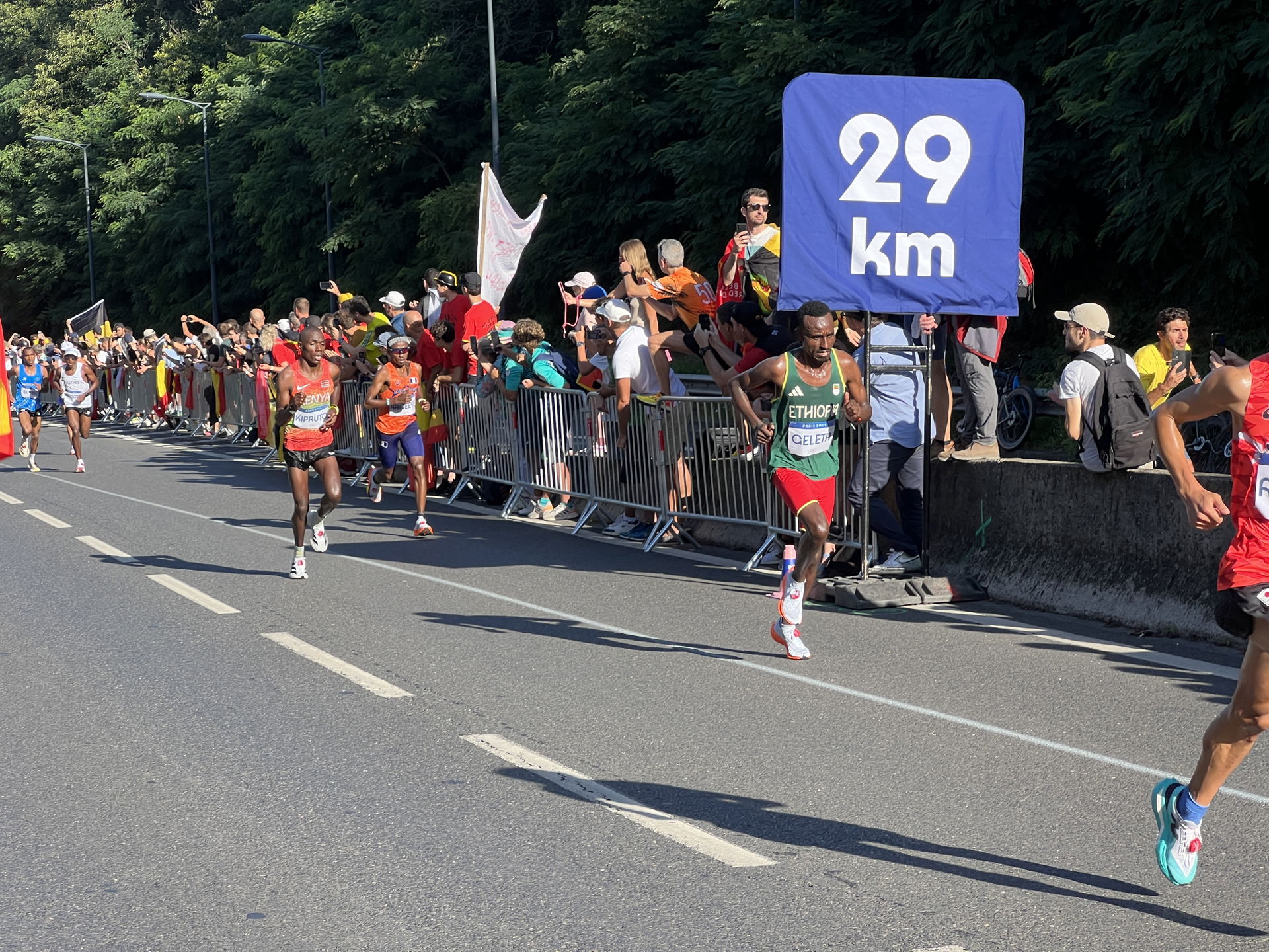 Épreuve du marathon masculin des Jeux Olympiques de 2024, route…
