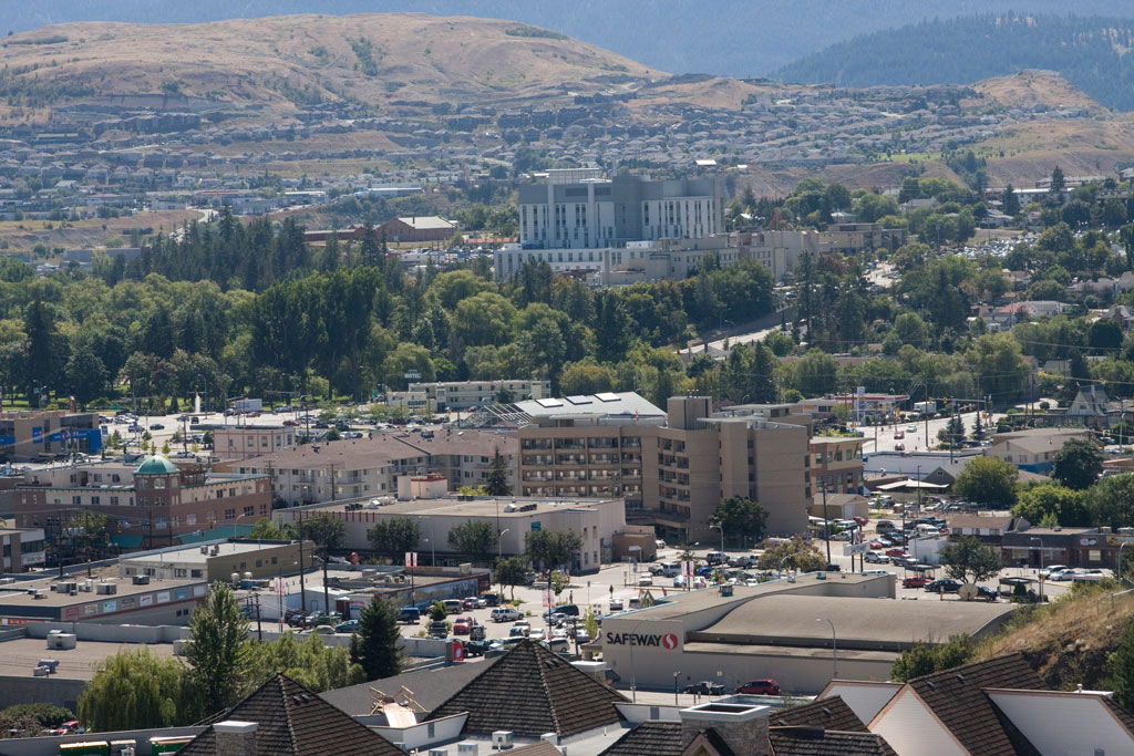 Downtown Vernon BC from Becker Park