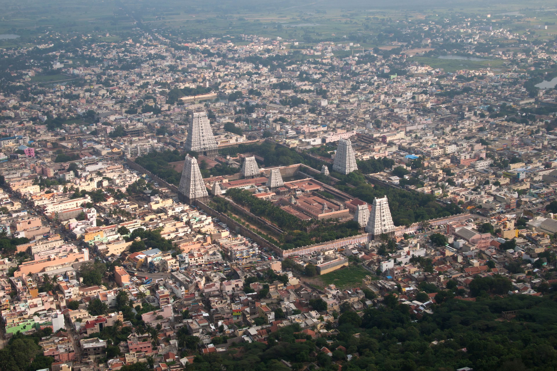 A Hindu temple dedicated to the deity Shiva covers 10 hectares,…