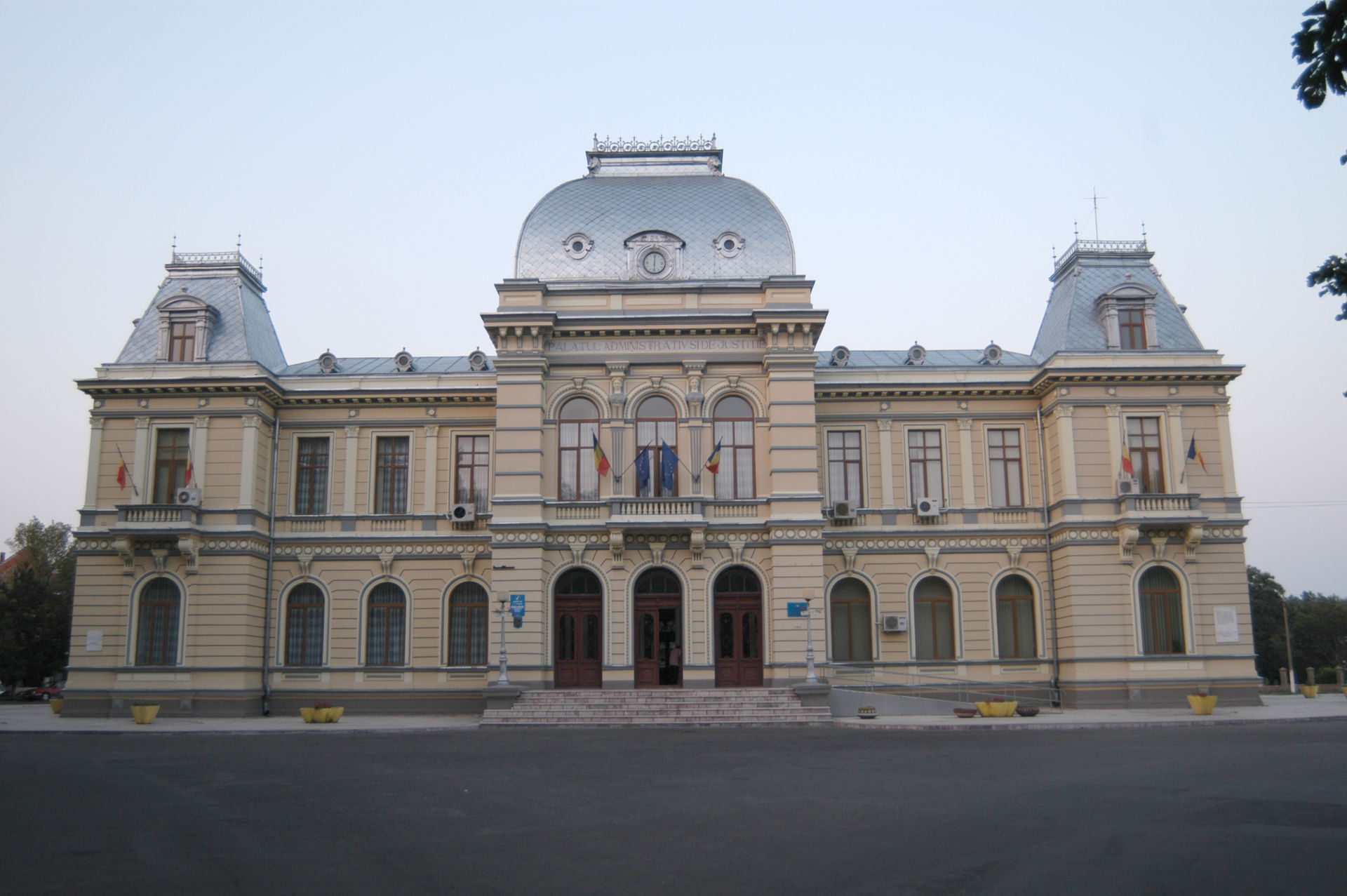 The City Hall in Râmnicu Sărat, Romania