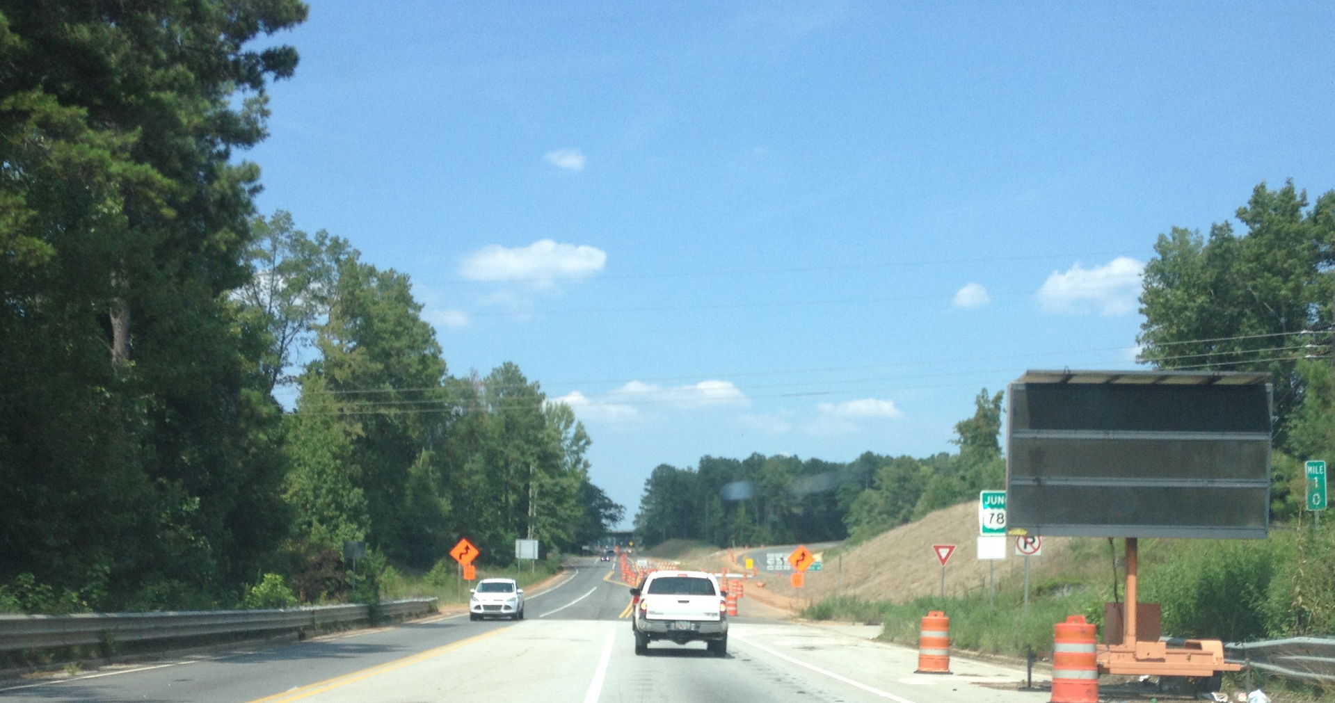 Construction progress on the extension of GA SR 138 between US …