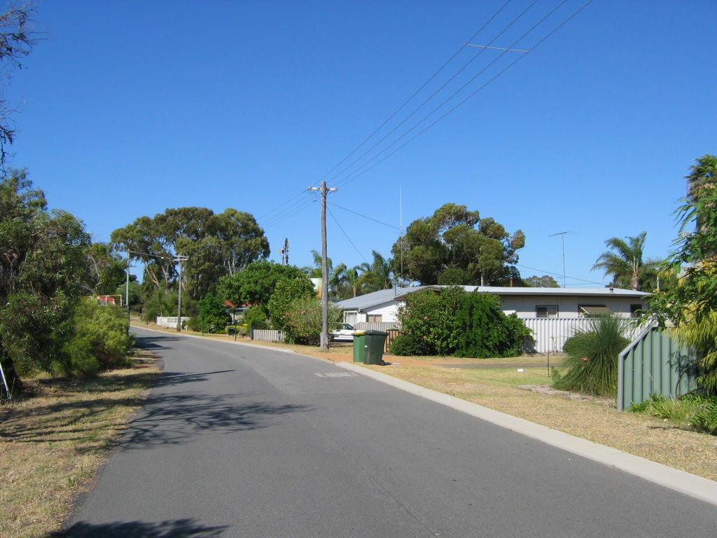 Street in Wannanup, Mandurah, Western Australia.
