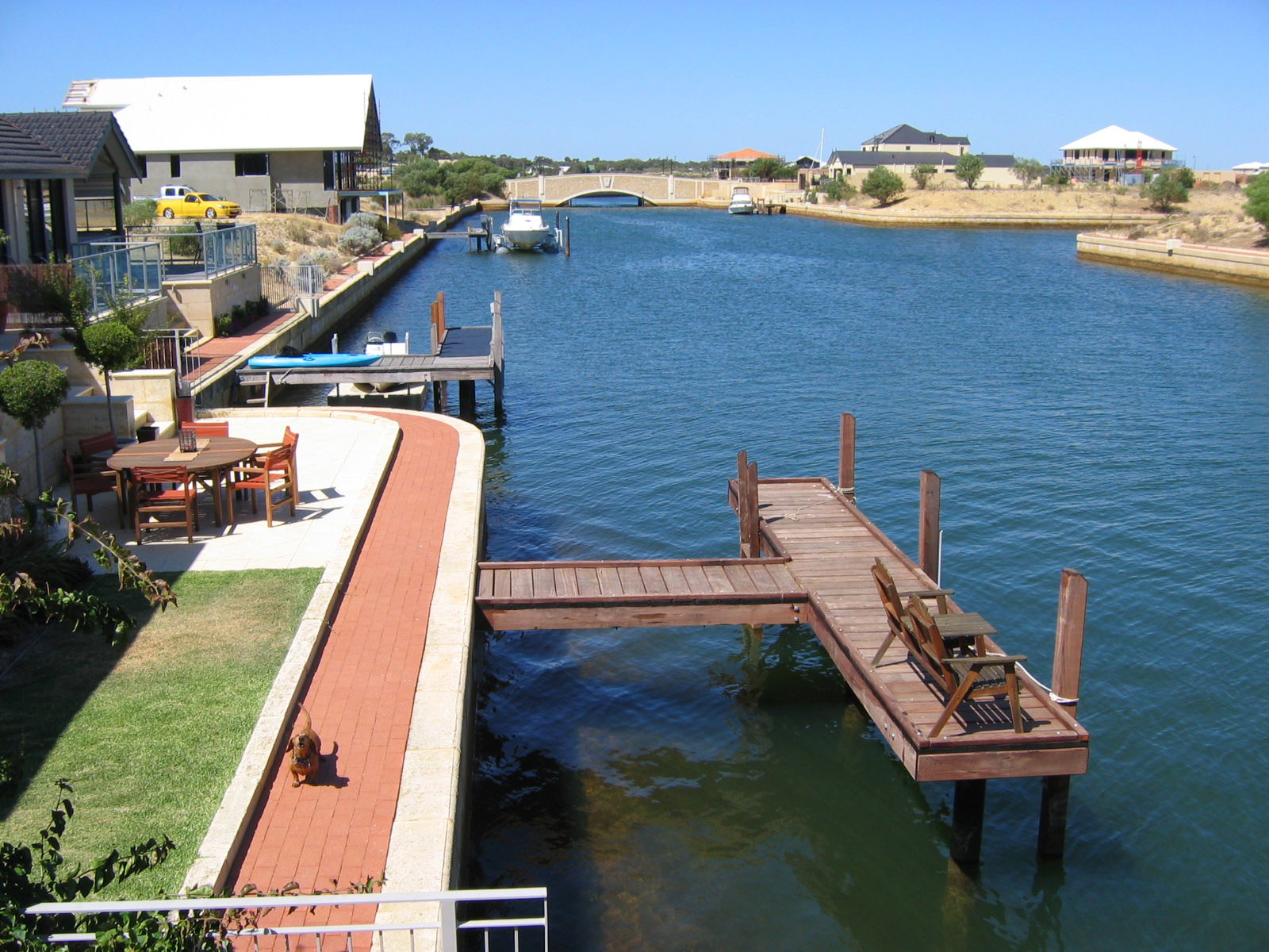Canal estate at Port Bouvard, Wannanup, Western Australia.