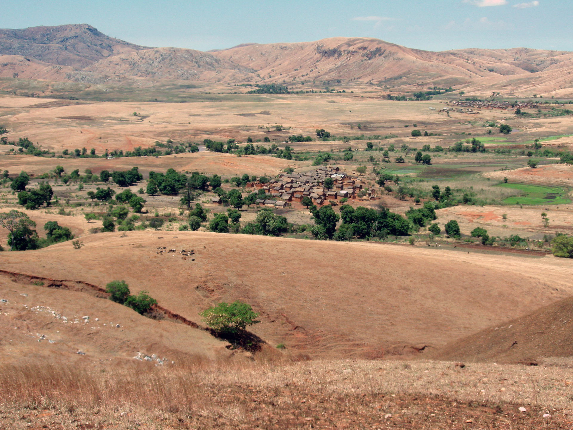 Anosivola seen from the ridge east of the village