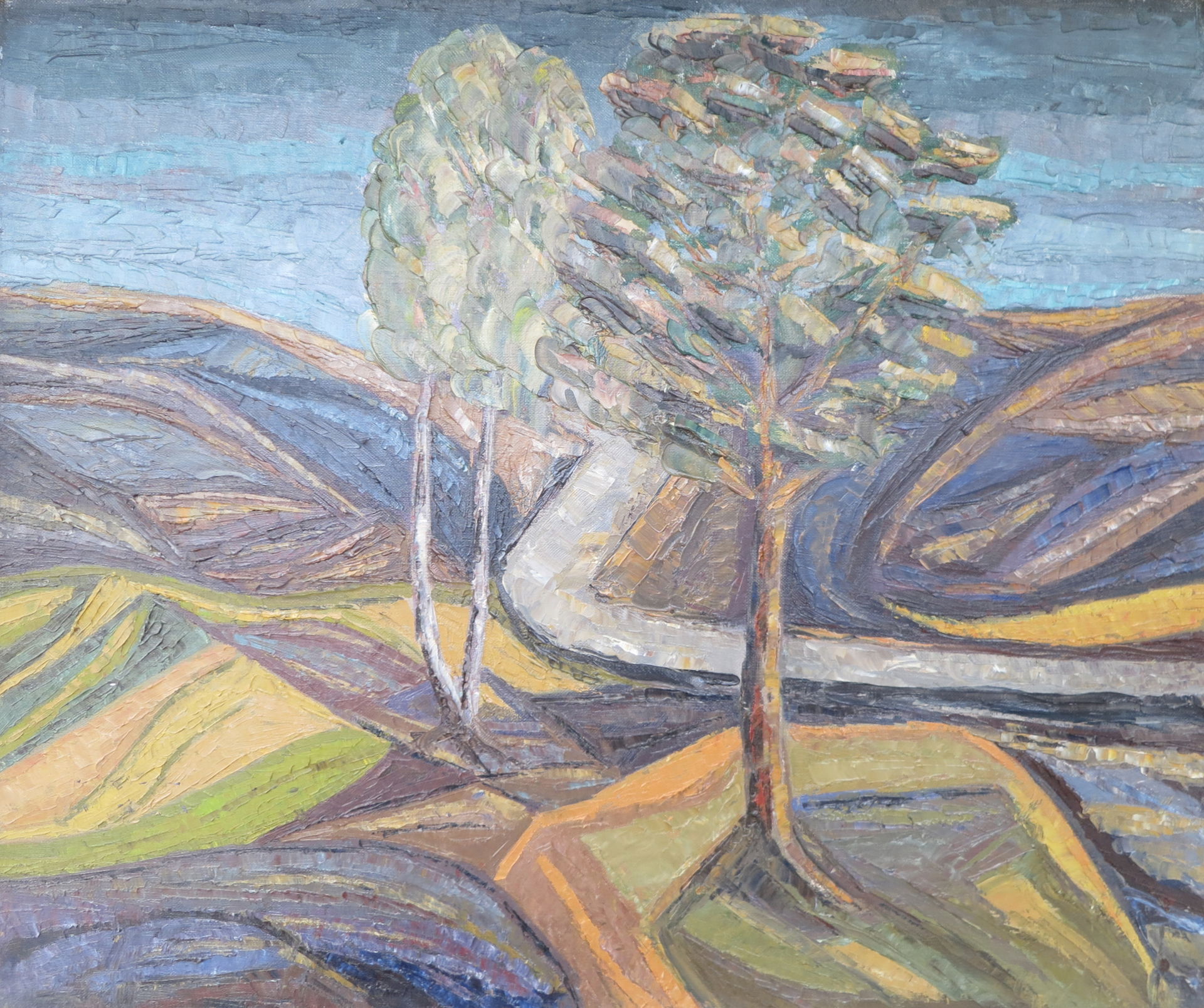 Mölnlycke [Härryda municipality, Sweden], oil painting by my gr…