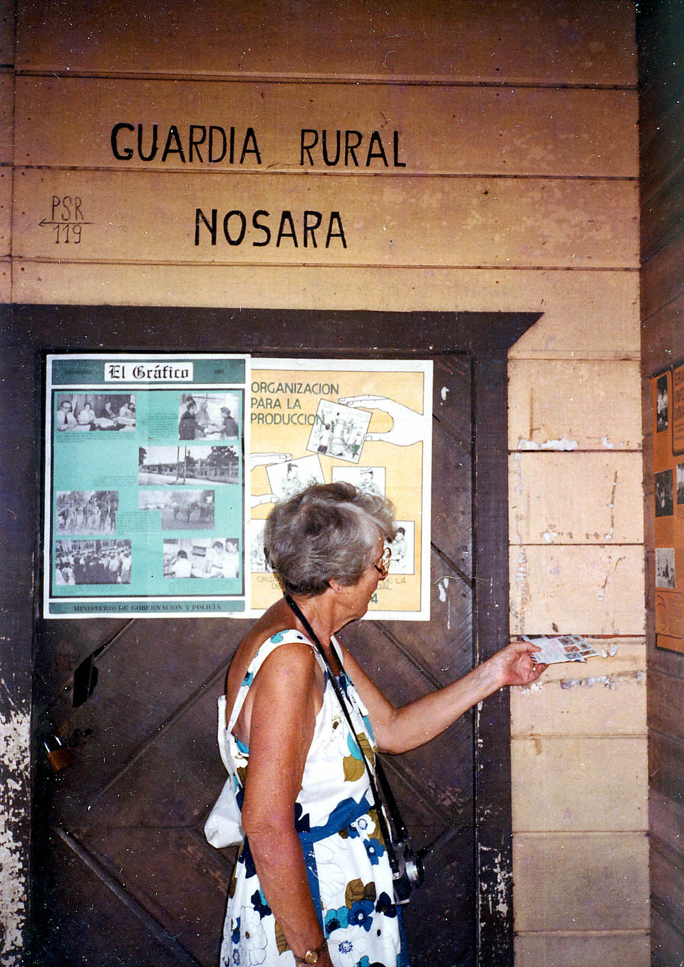 Sending mail at Nosara, Costa Rica, March 1984. This image was …