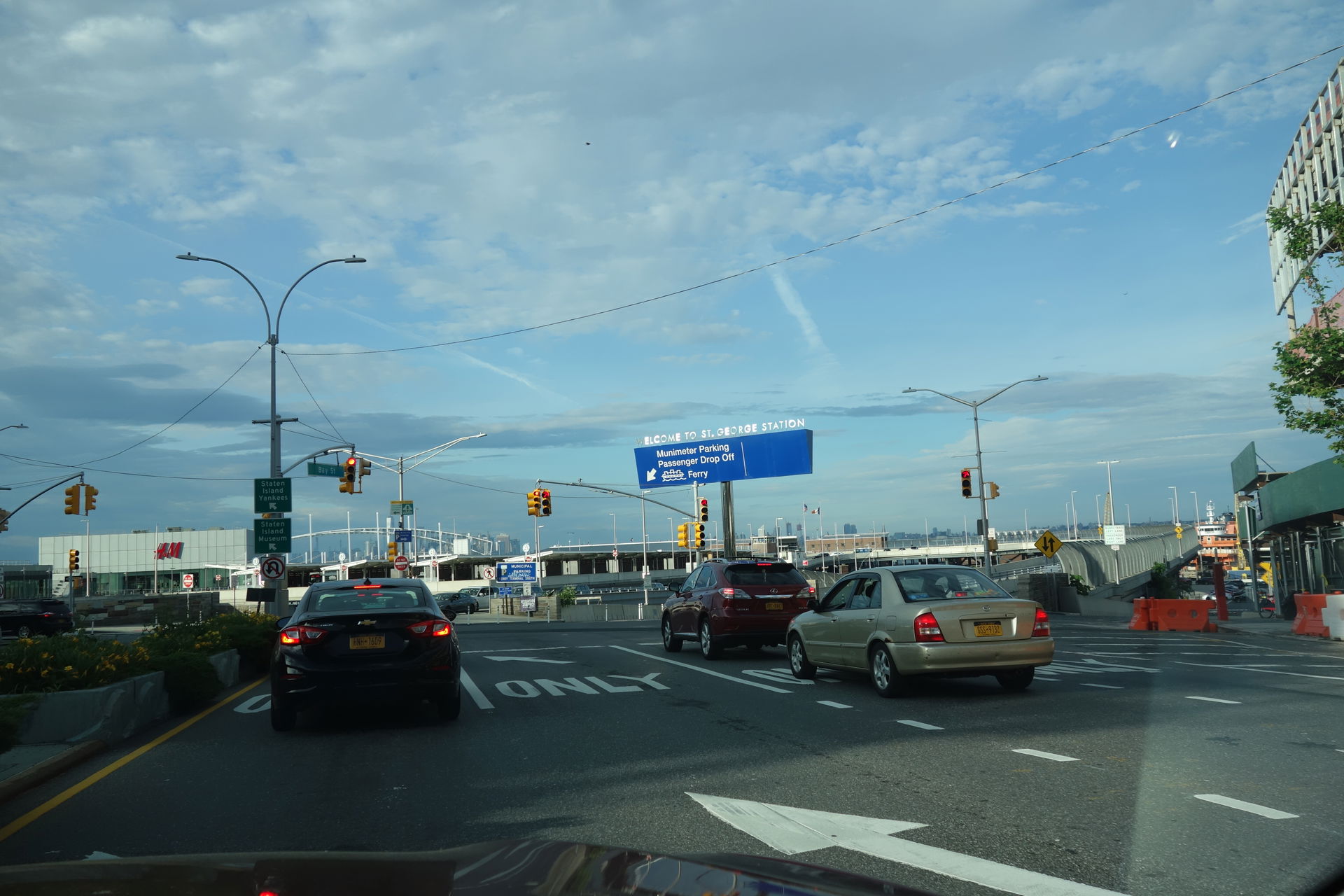 Looking north towards the entrance into St. George Terminal, at…