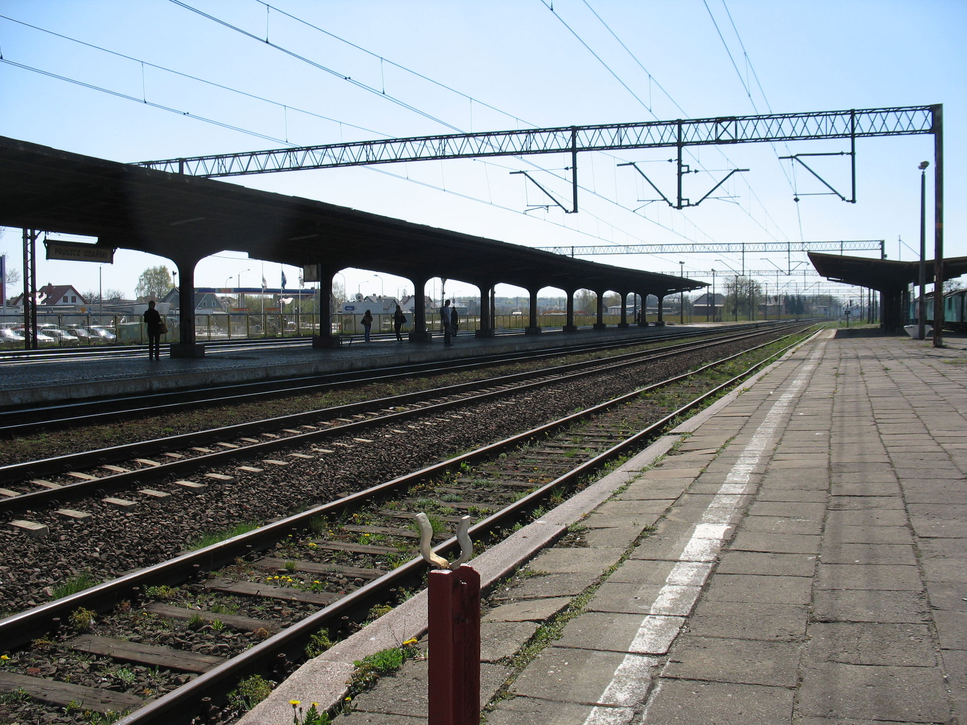 Rail station in Pruszcz Gdanski, pomorskie, Poland