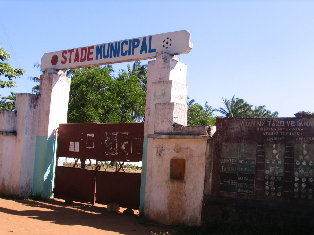 Stade de Manakara à Madagascar.