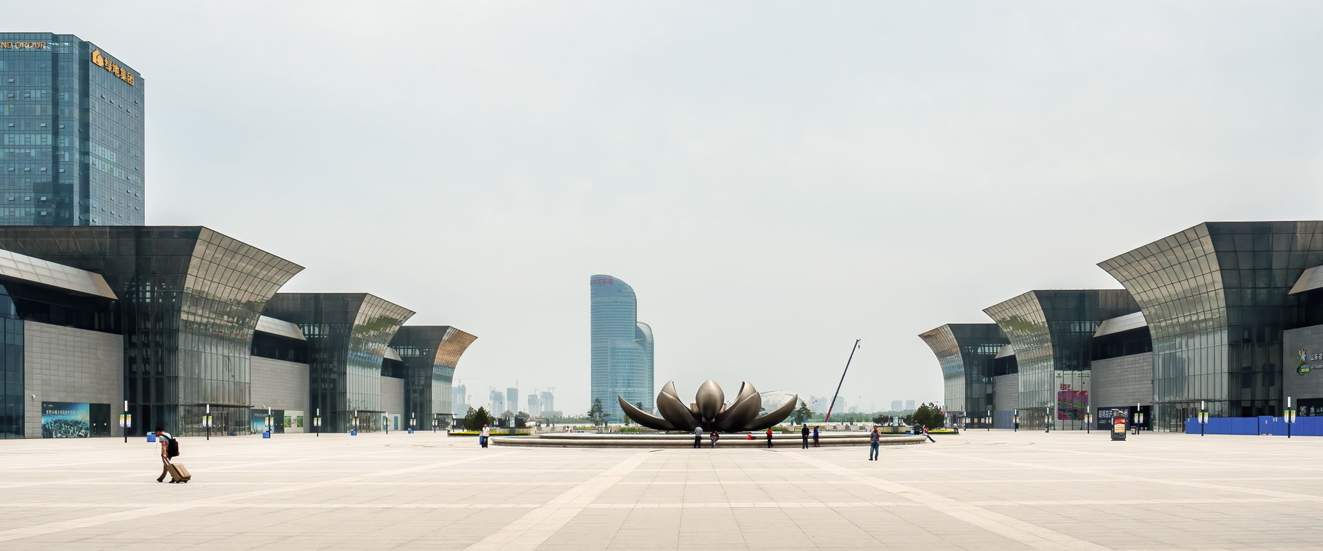 Station forecourt in Jinan