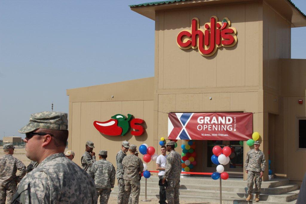 Opening of Chili's on Camp Arifjan, Kuwait, by Al Ghunaim Tradi…