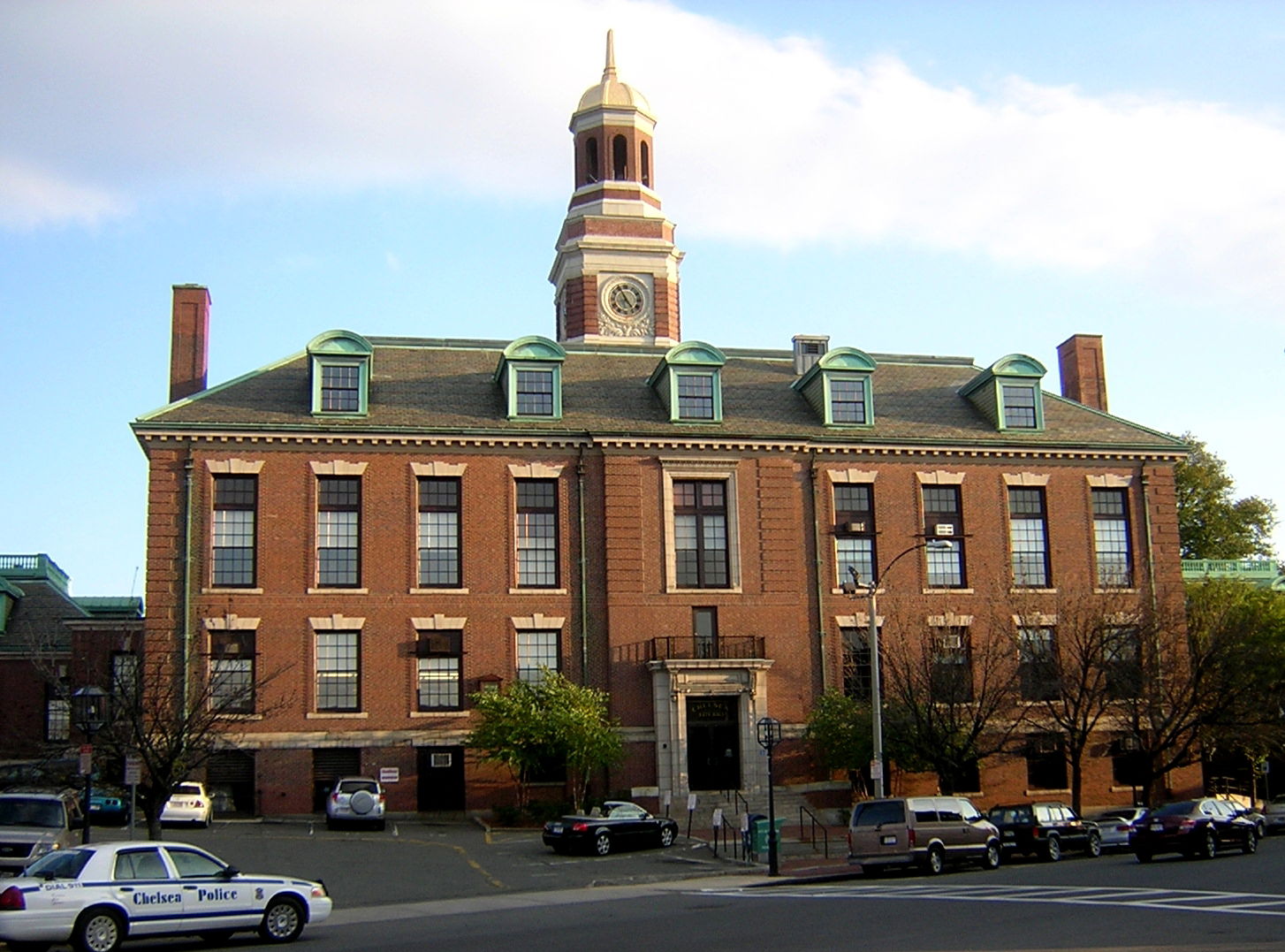 Back side of City Hall, Chelsea, MA