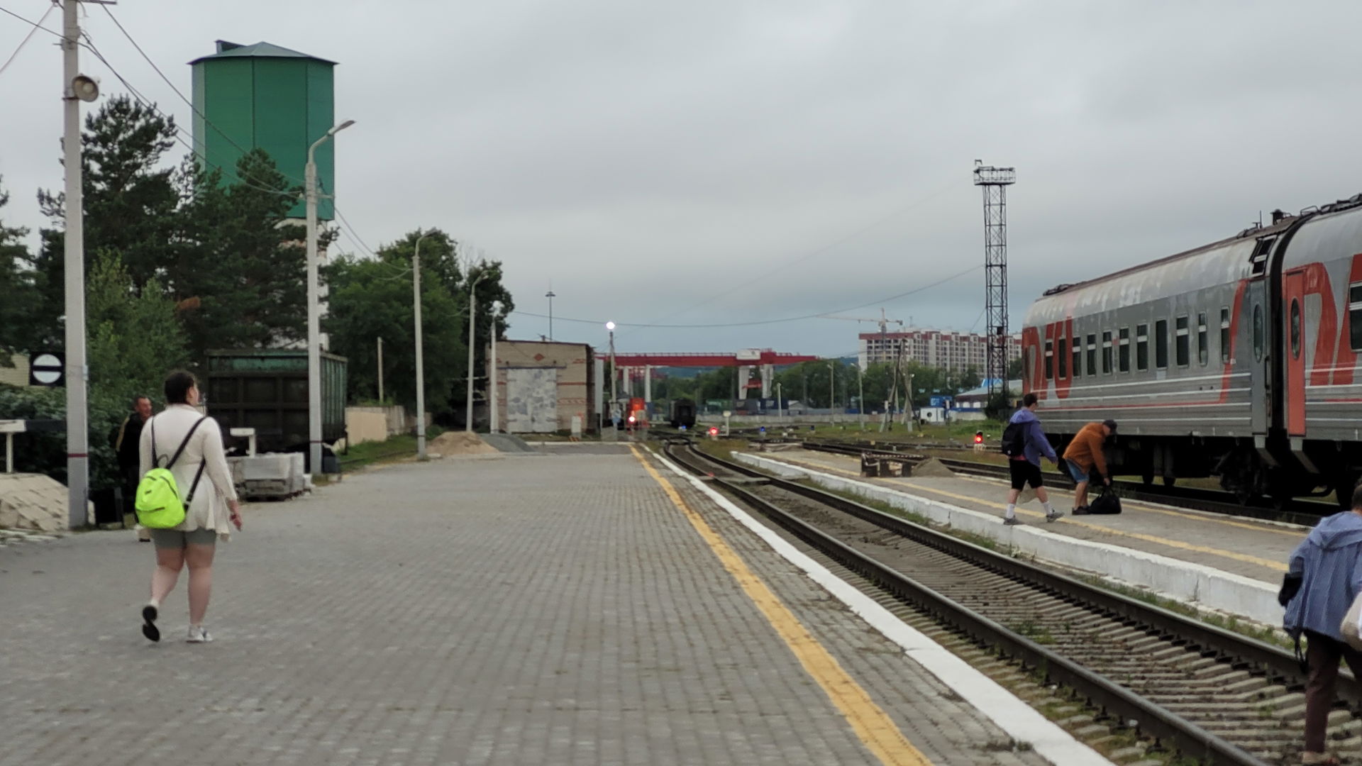 railway station, architectural landmark Blagoveshchensk