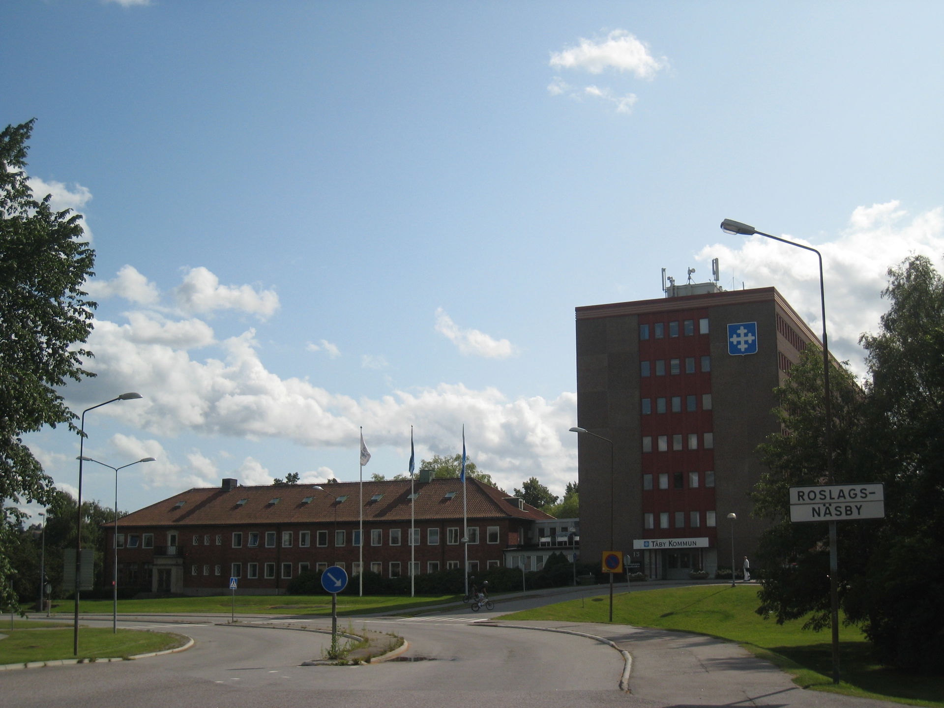 Former Täby city hall at Roslags-Näsby, Sweden. The building to…
