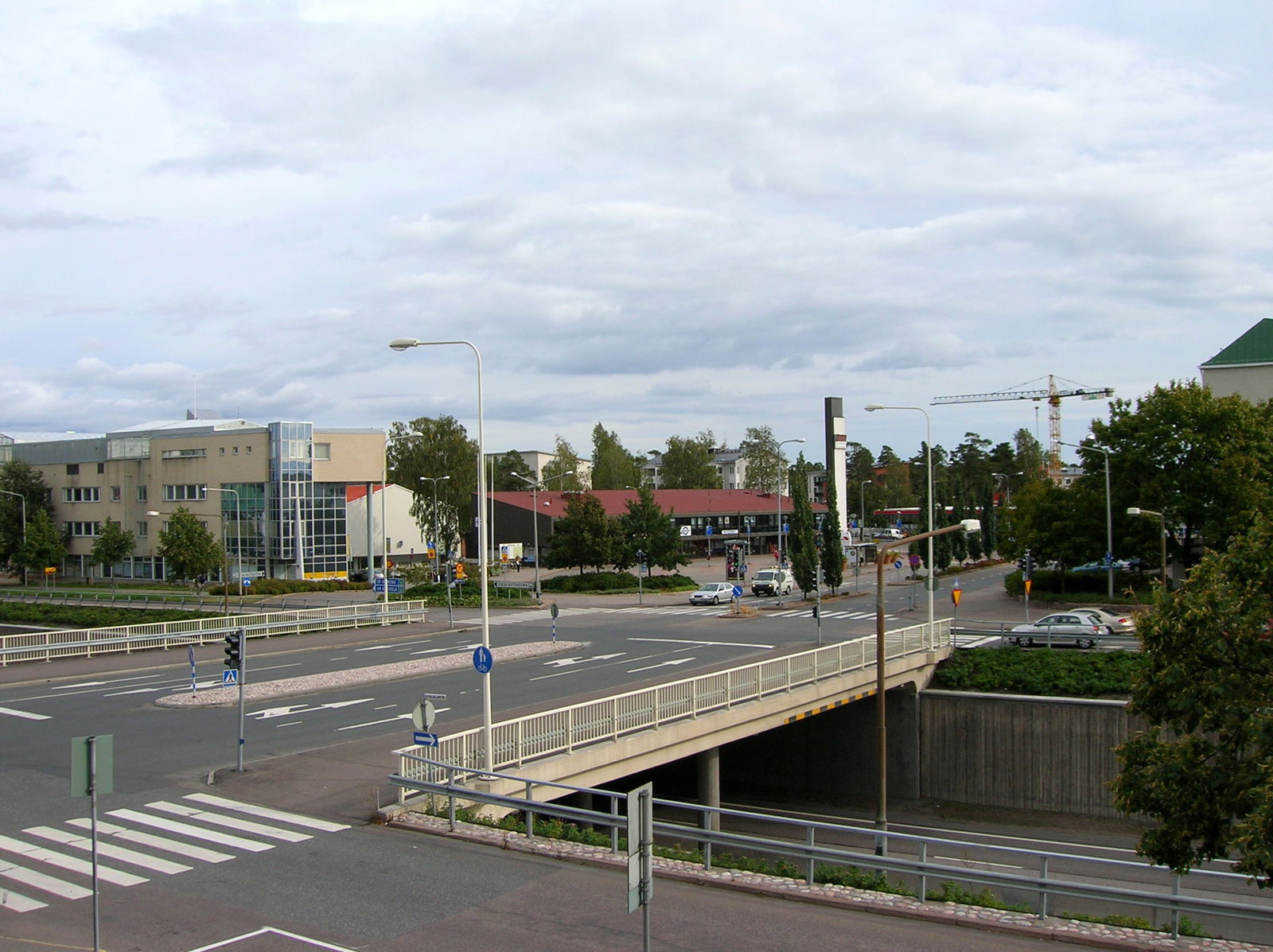 A view of central Karhula, a district of Kotka, Finland
