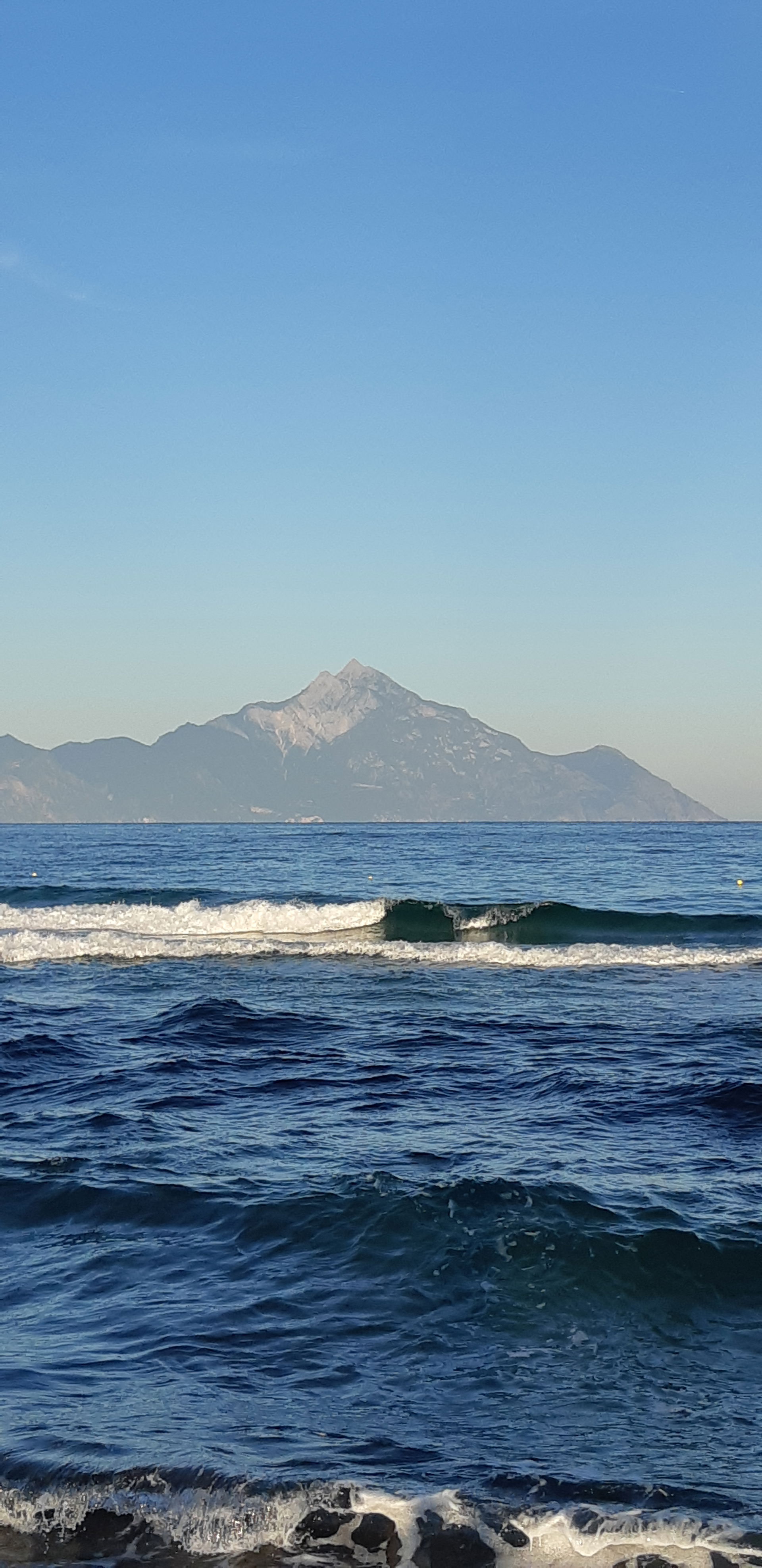 Mountain Athos located in southeastern chalcidice