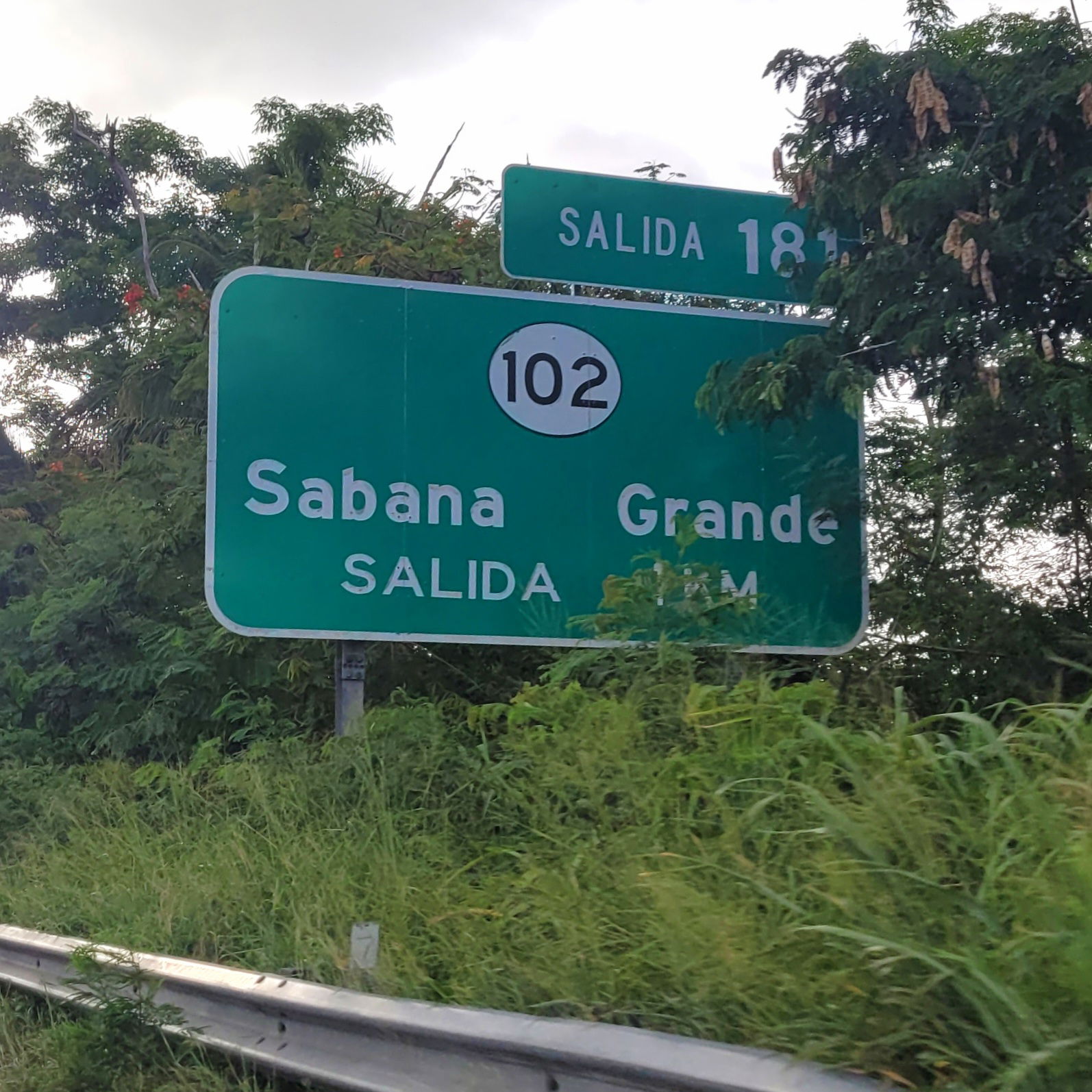 Expreso PR-2, salida hacia la carretera PR-102, Sabana Grande-S…