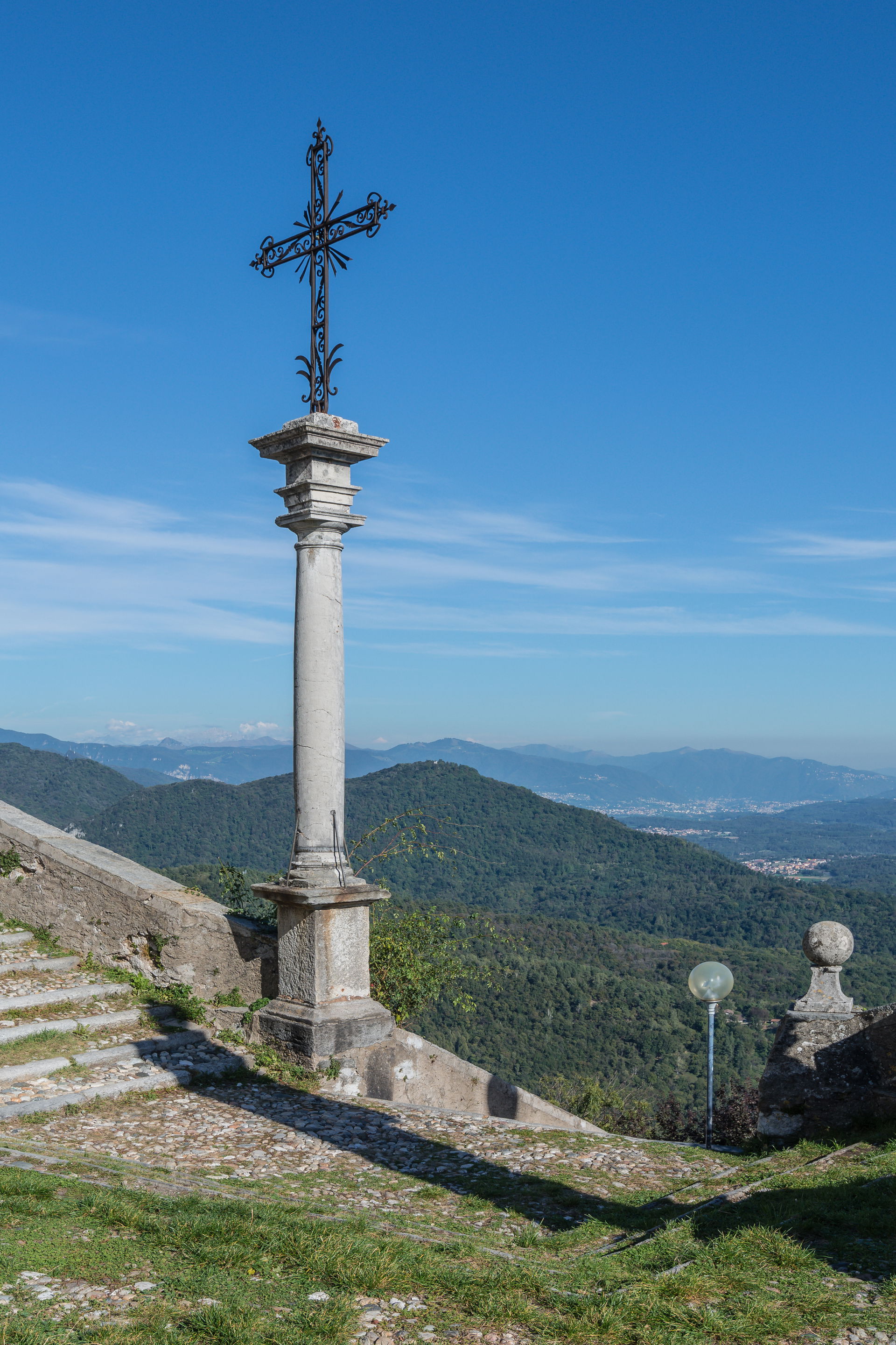 View from Sacro Monte di Varese to the Lombardian Prealps