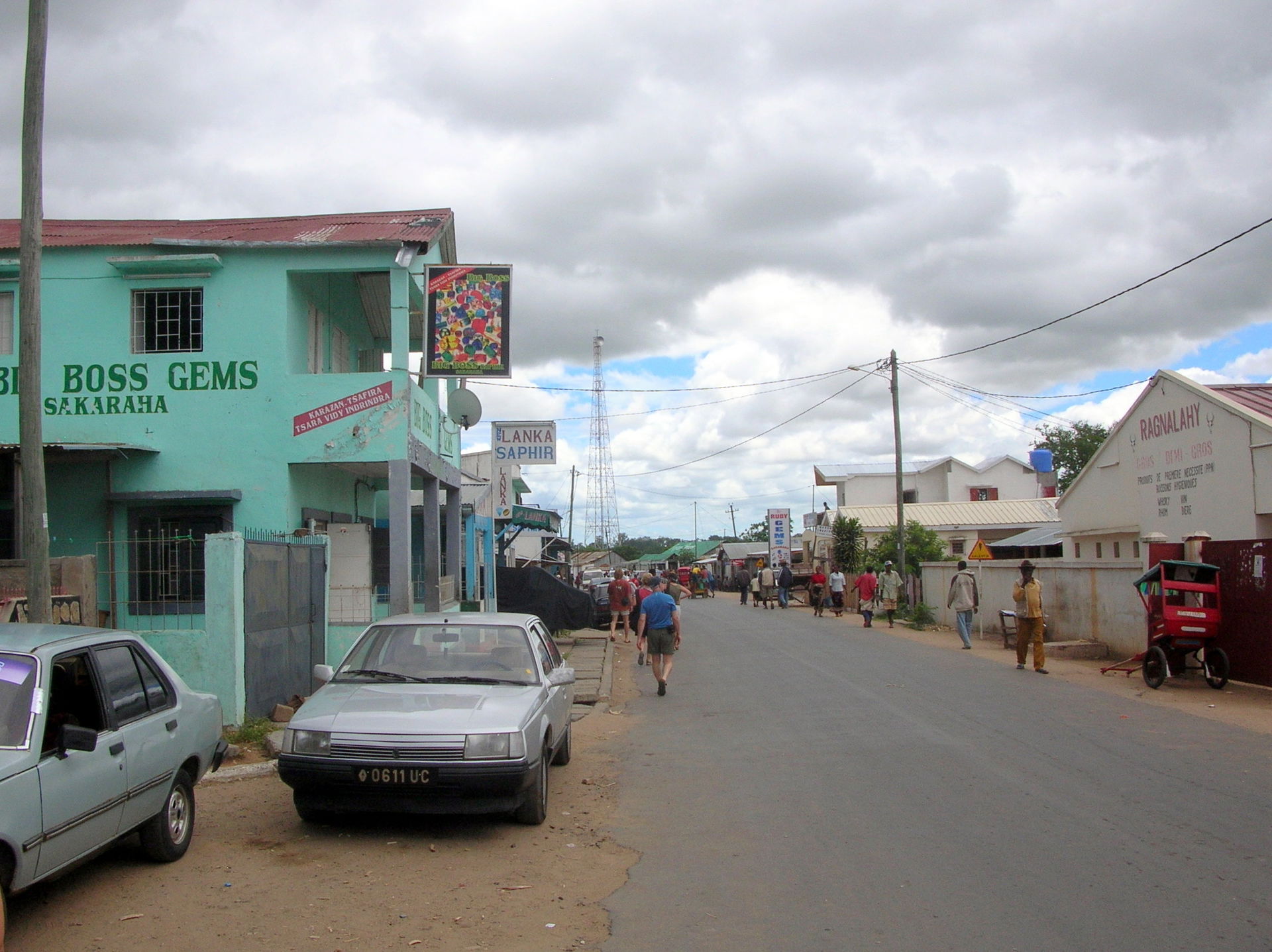 Main street of Sakaraha, Madagascar