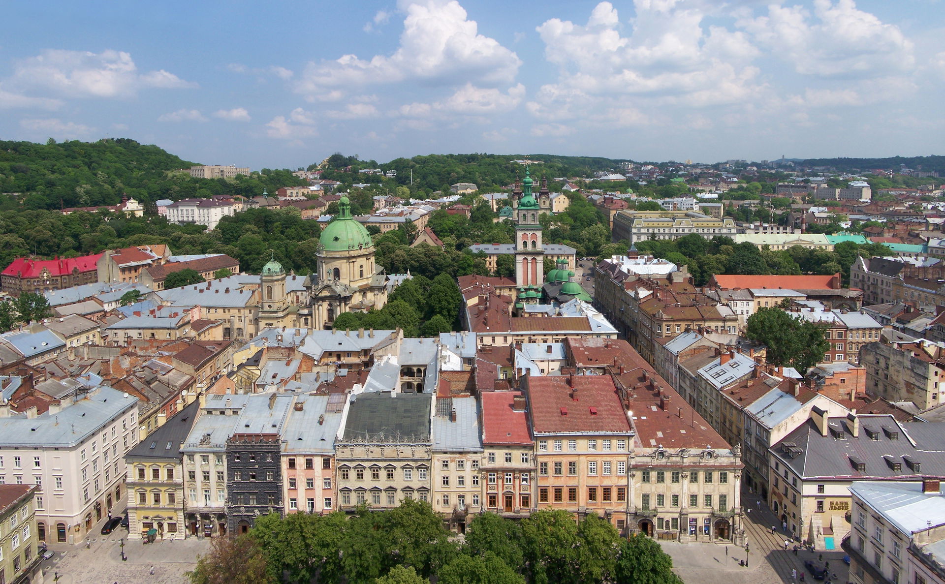 Old town in Lviv (Ukraine).