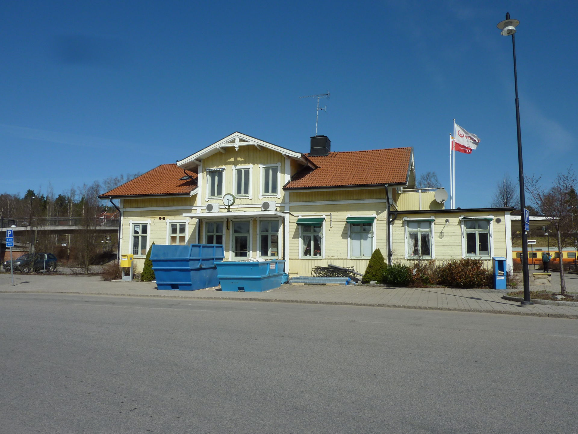 Railway station Åtvidaberg in Sweden