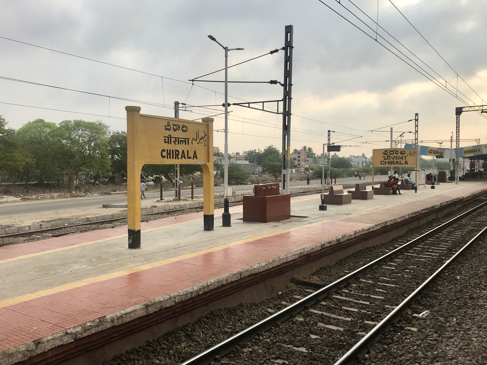 Chirala railway signboard