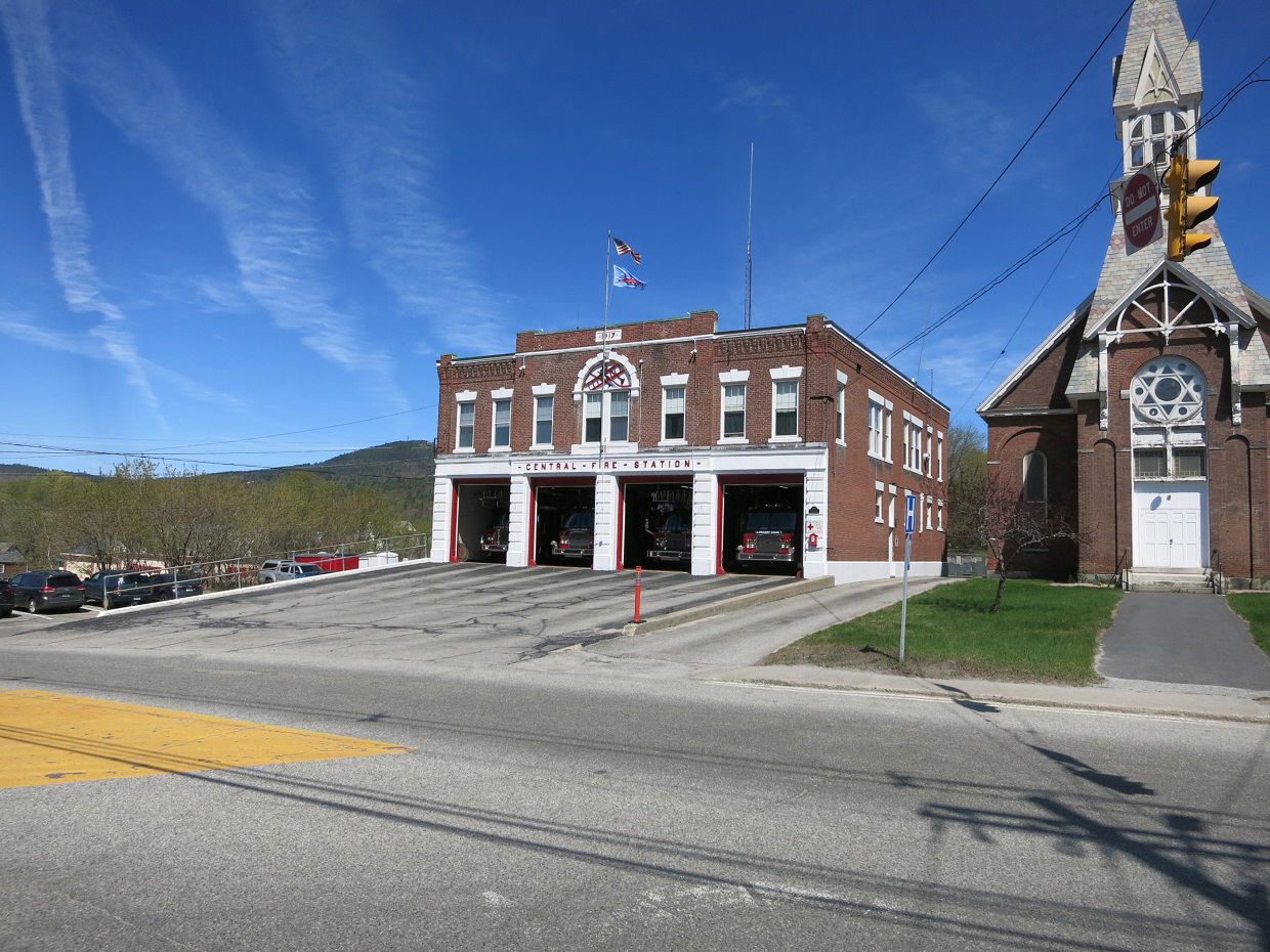 Photo shows the Central Fire Station at 100 Broad St, Claremont…