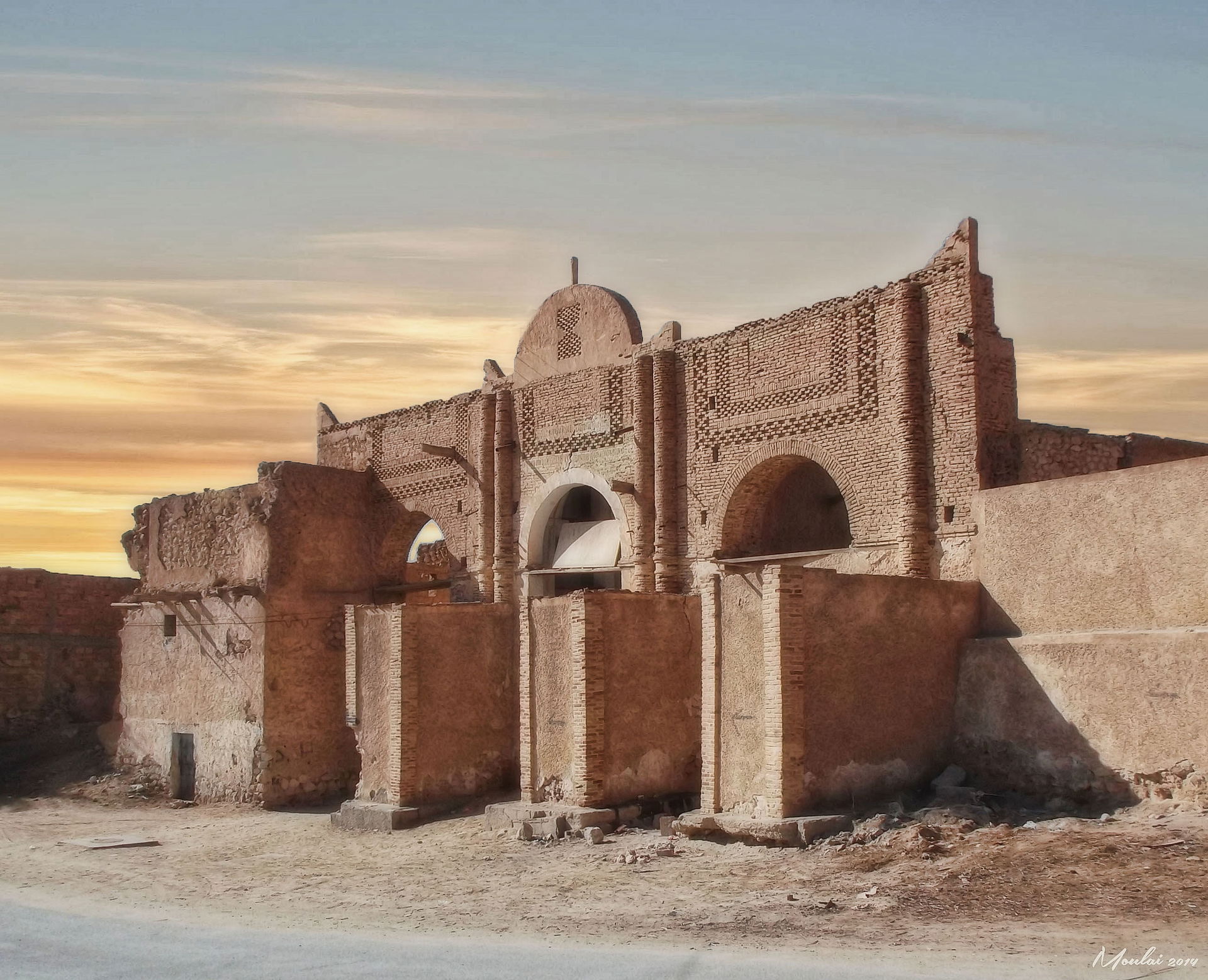 Vieux palais délabré à Touggourt.