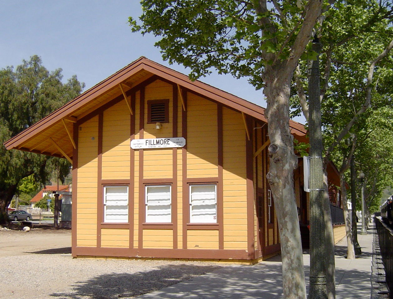 1887 Southern Pacific Railroad depot, restored in 2007, was one…