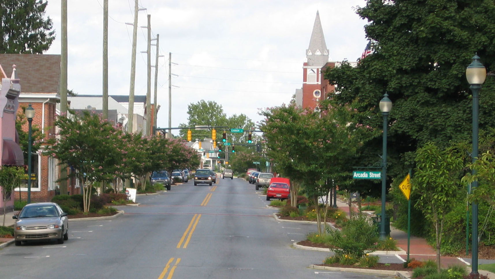 Photography of Seaford, Delaware's High Street.