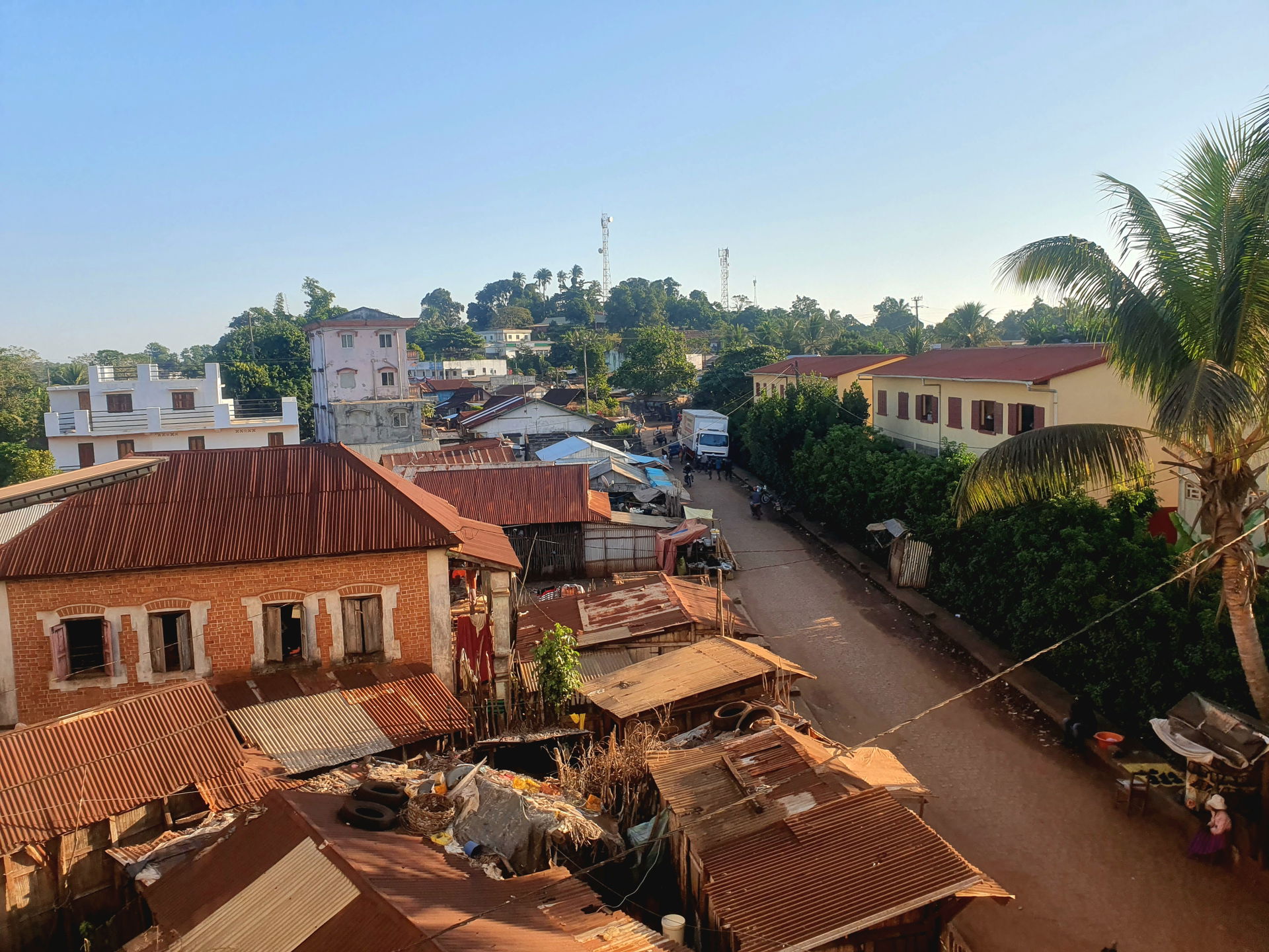 Vue de la ville de Vangaindrano