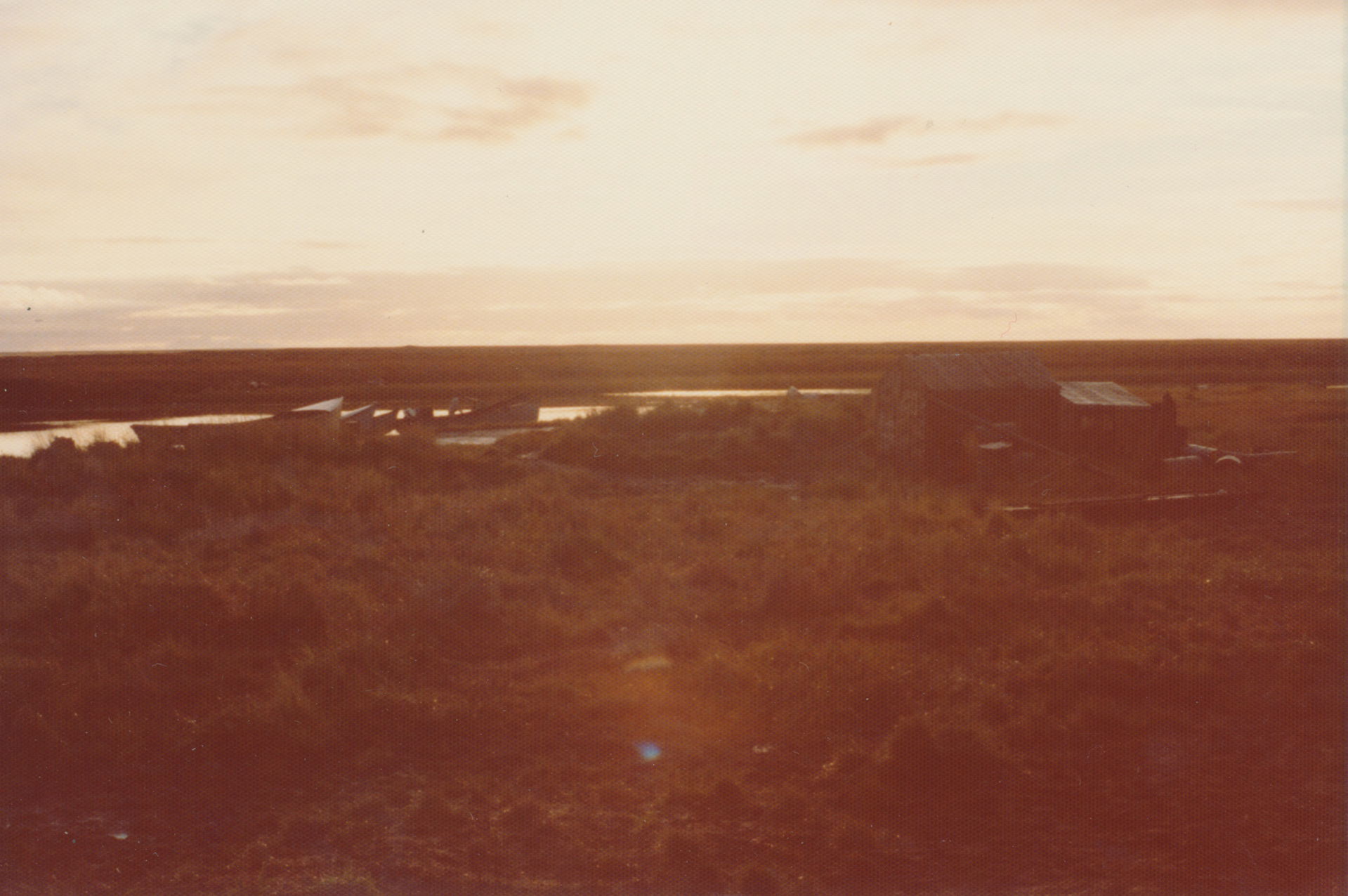 Sunset in Newtok, AK.