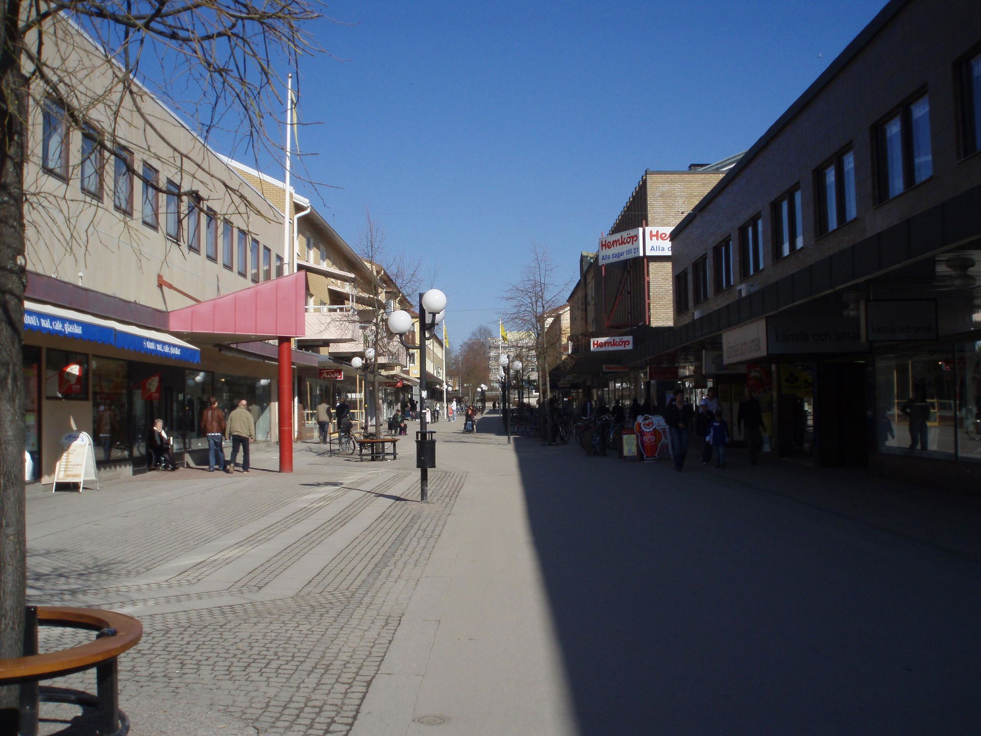 A street in Köping, Sweden