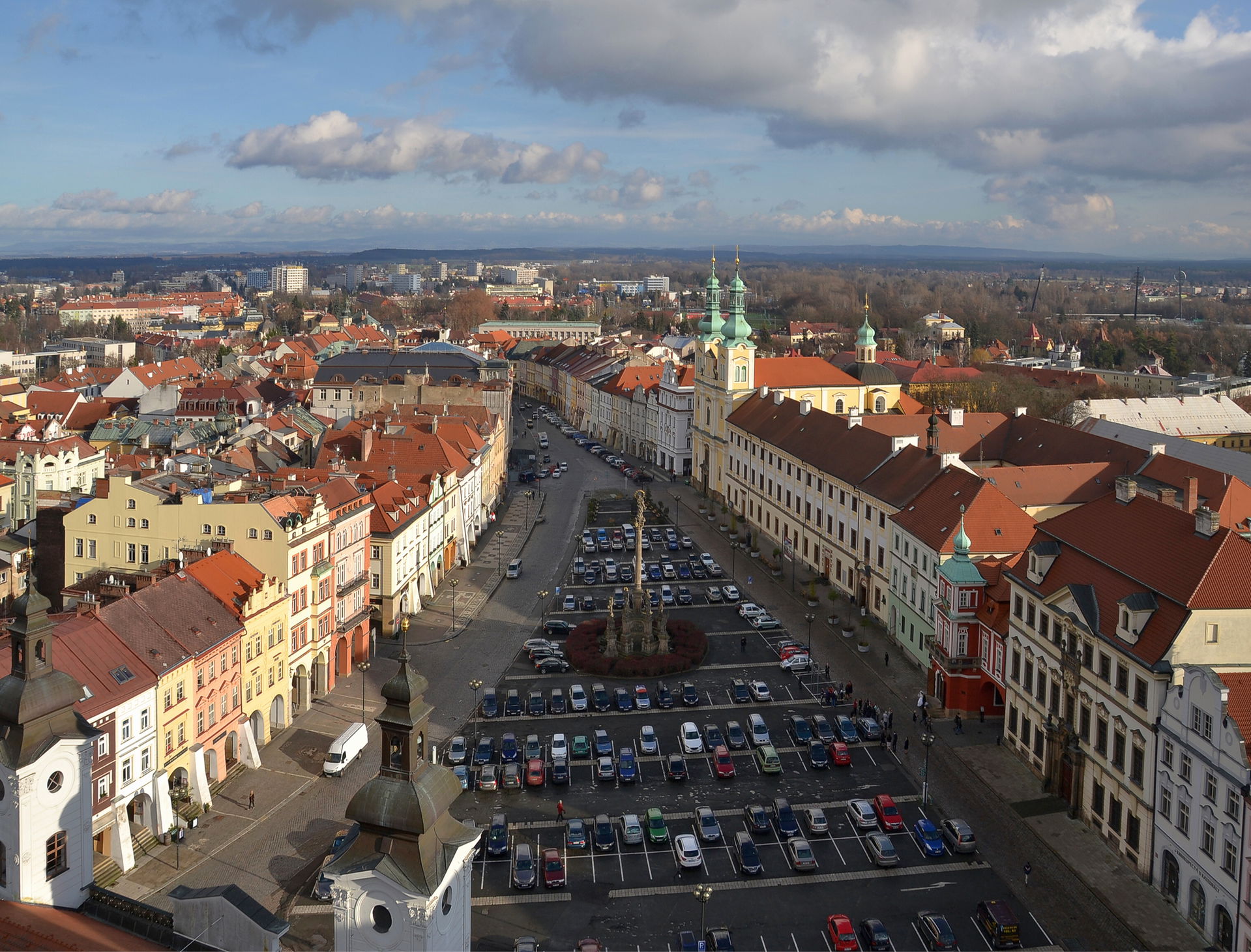 Hradec Králové (Königgrätz), Czech Republic - market square