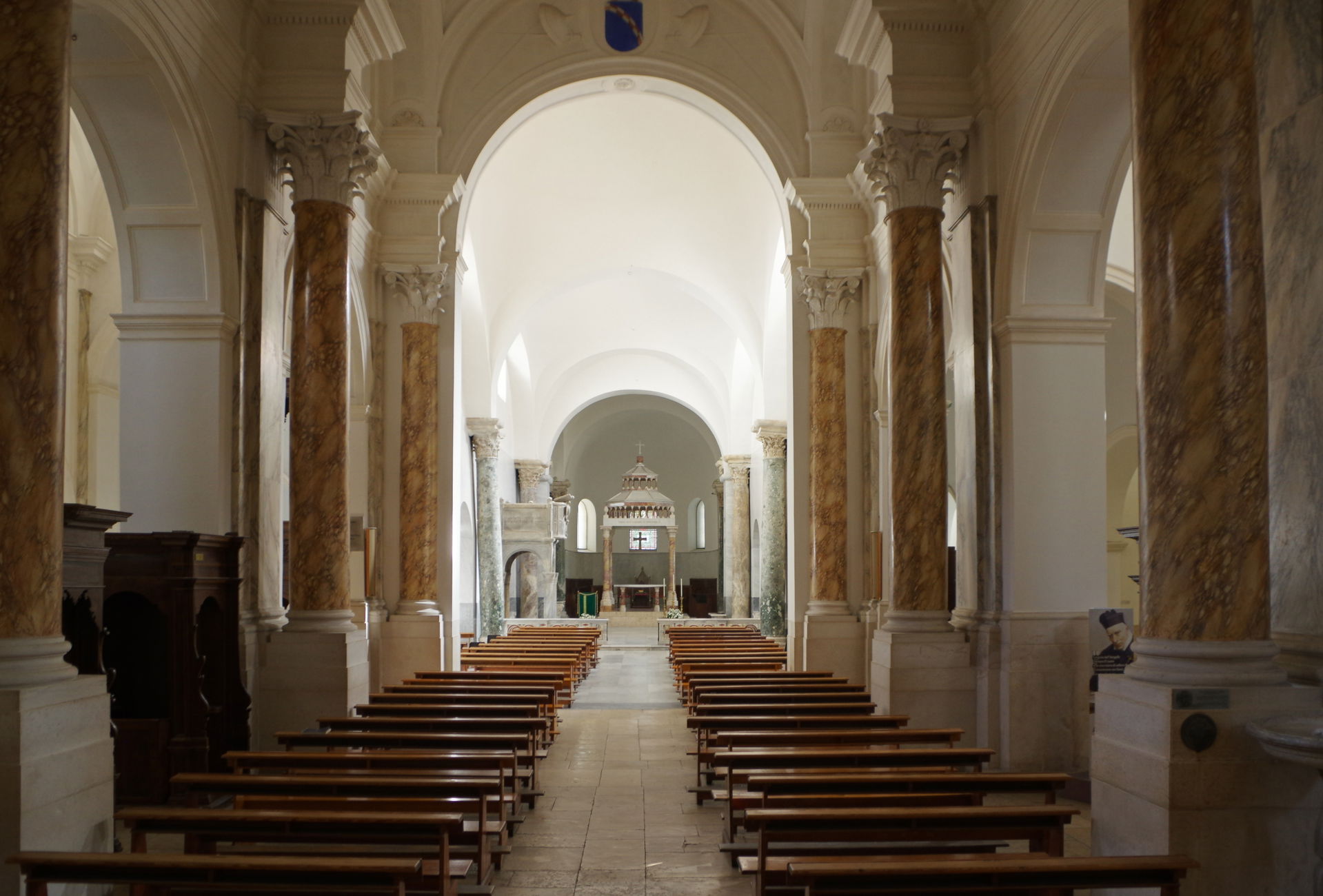 Italy,  Canosa di Puglia, San Sabino cathedral, nave