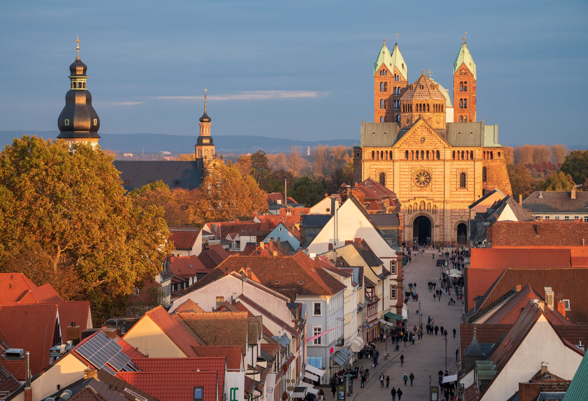 Speyer, Germany: View from the Altpörtel tower over the Maximil…