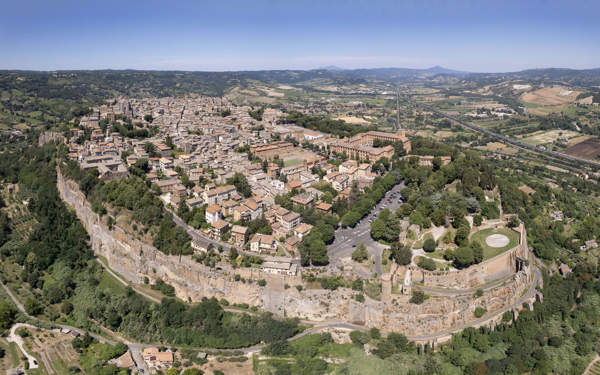 Aerial panorama of Orvieto