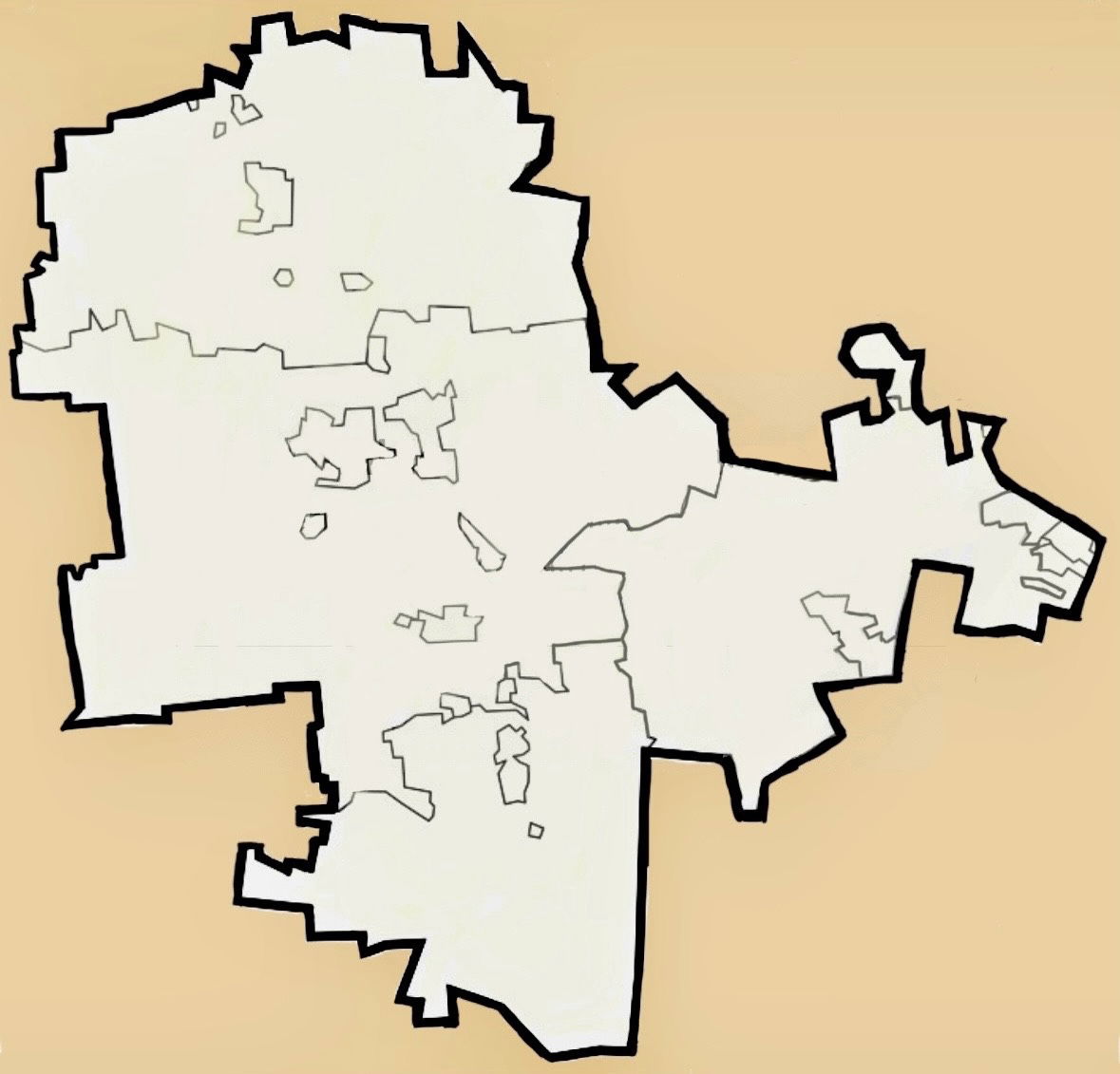 Outline of the Pokrovsk Raion, Ukraine