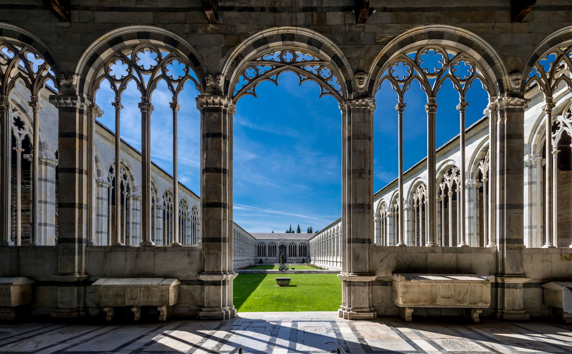 Interno del Camposanto Monumentale di Pisa