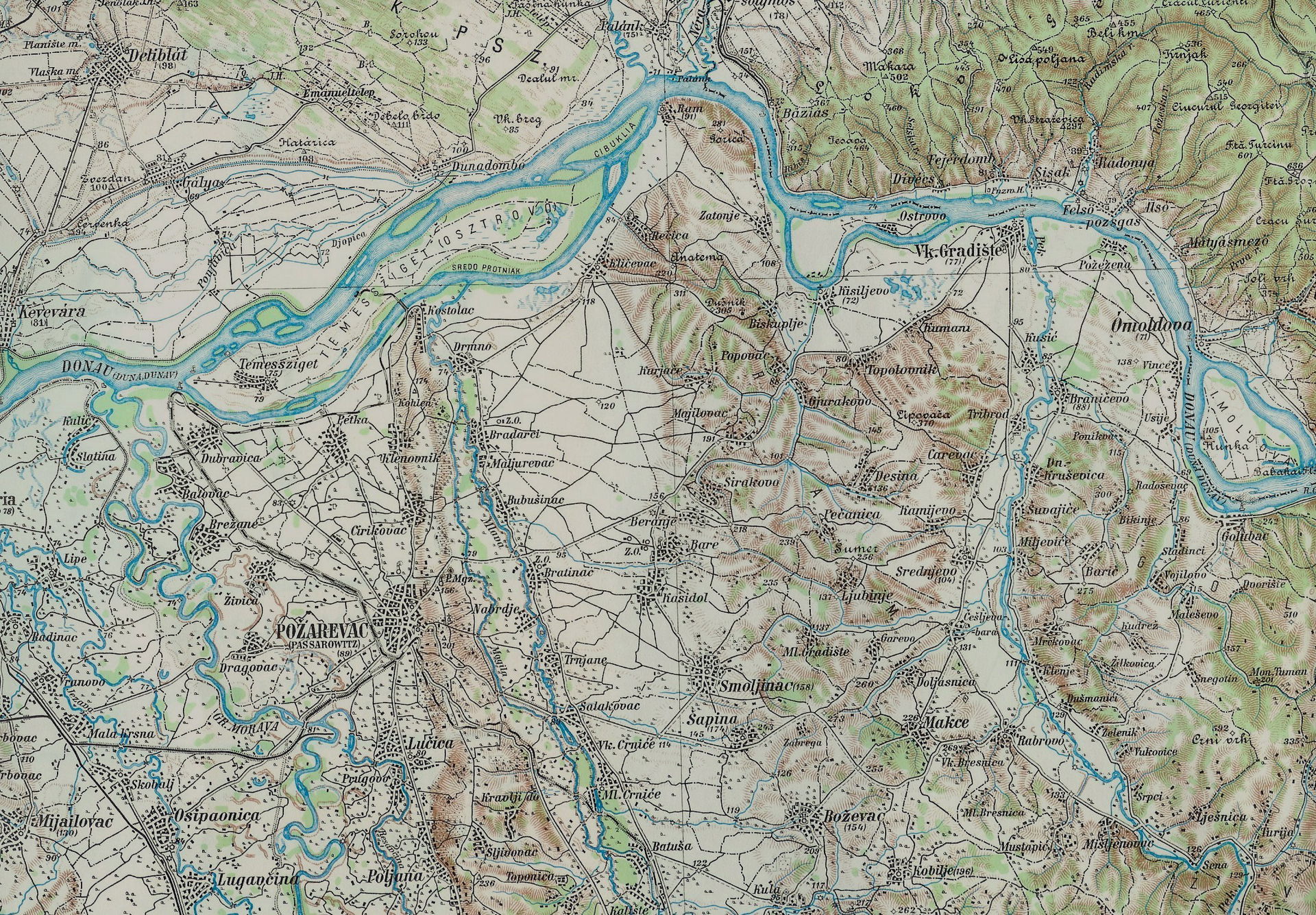 Mündungsgebiete der Flüsse Morava, Mlava und Pek in Nordostserb…