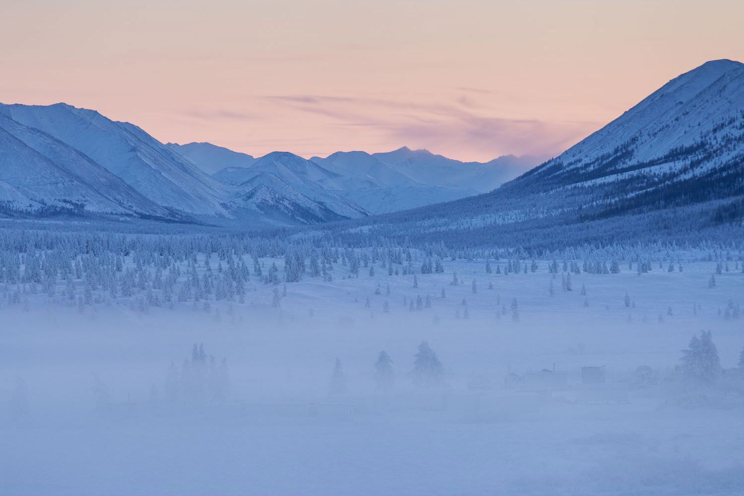 Near Oymyakon in Yakutia, Russia.