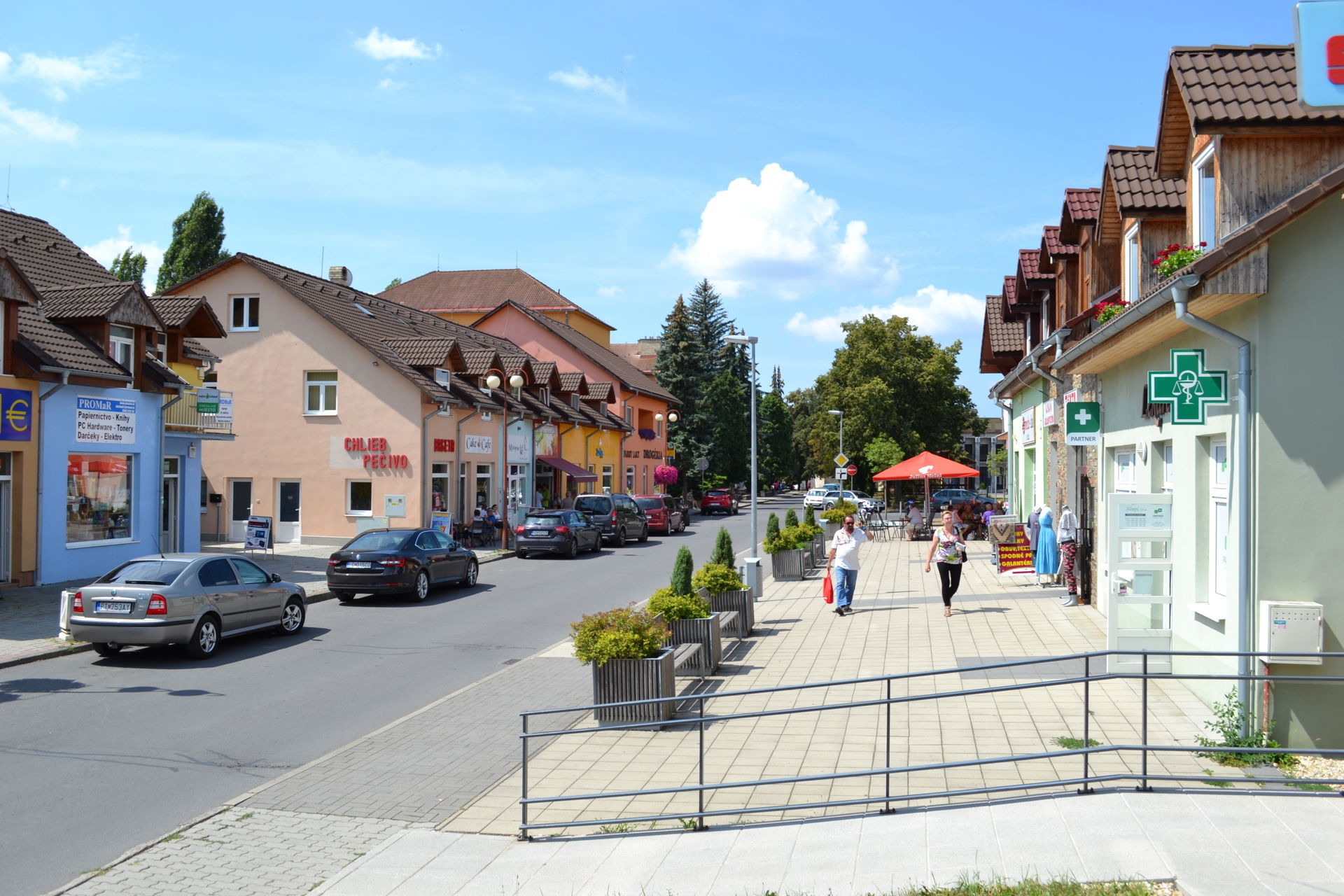 Školská ulica v Poltári